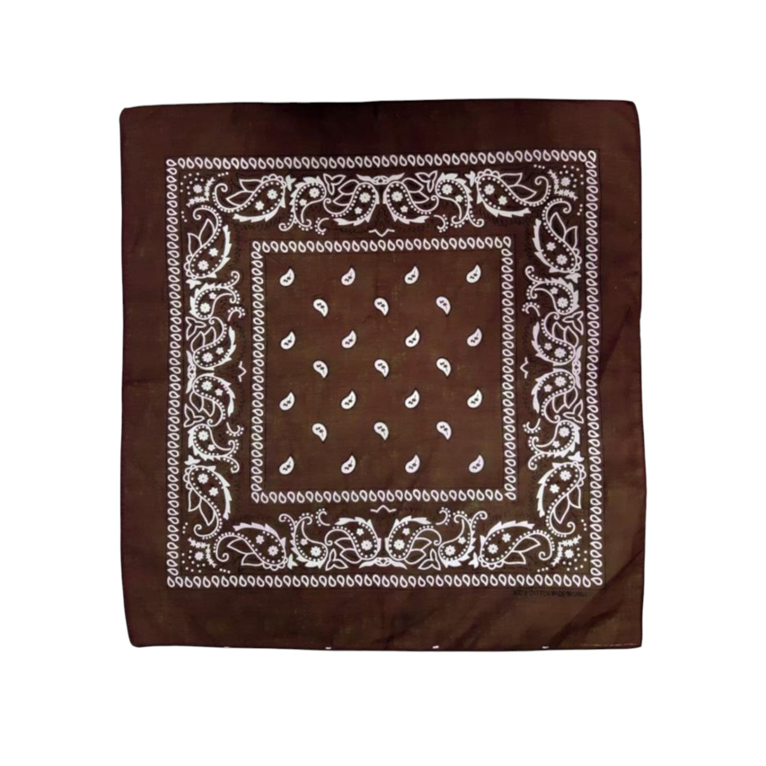onkar bandana boeren zakdoek paisley chocolade bruin