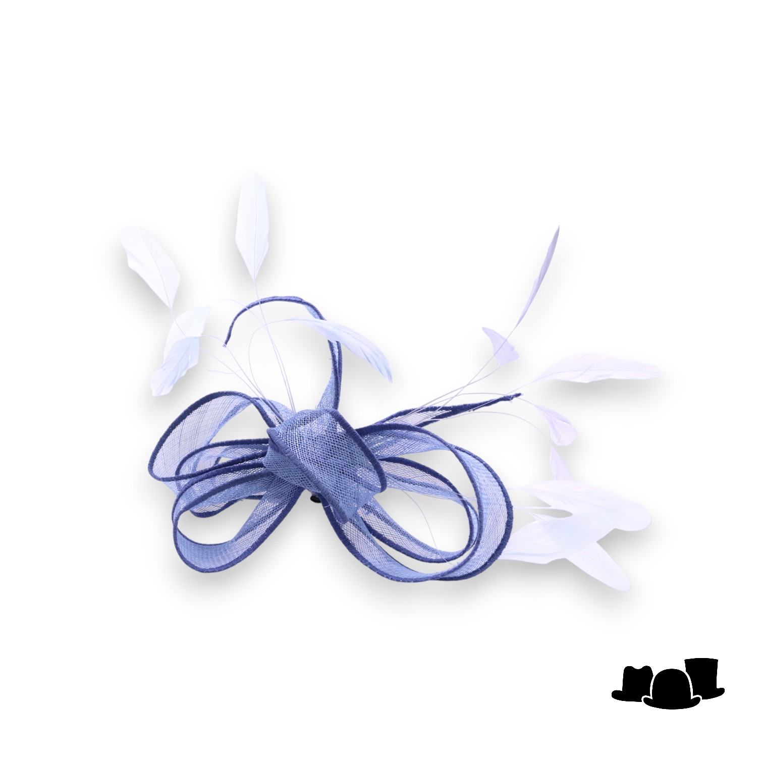 eigen atelier bespoke haarversiering  lussen en springveren bluebell lavender
