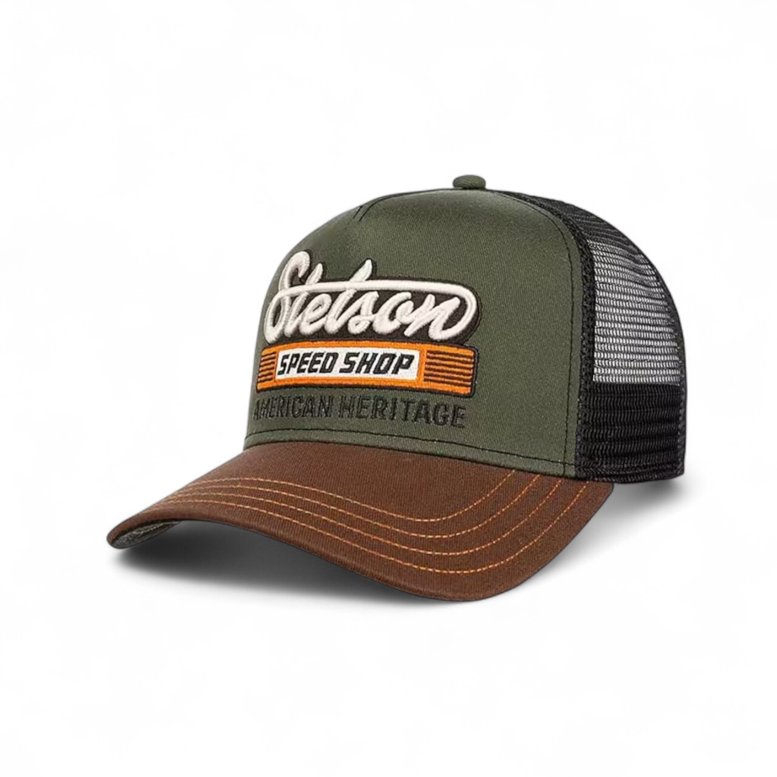 stetson trucker cap speed shop groen