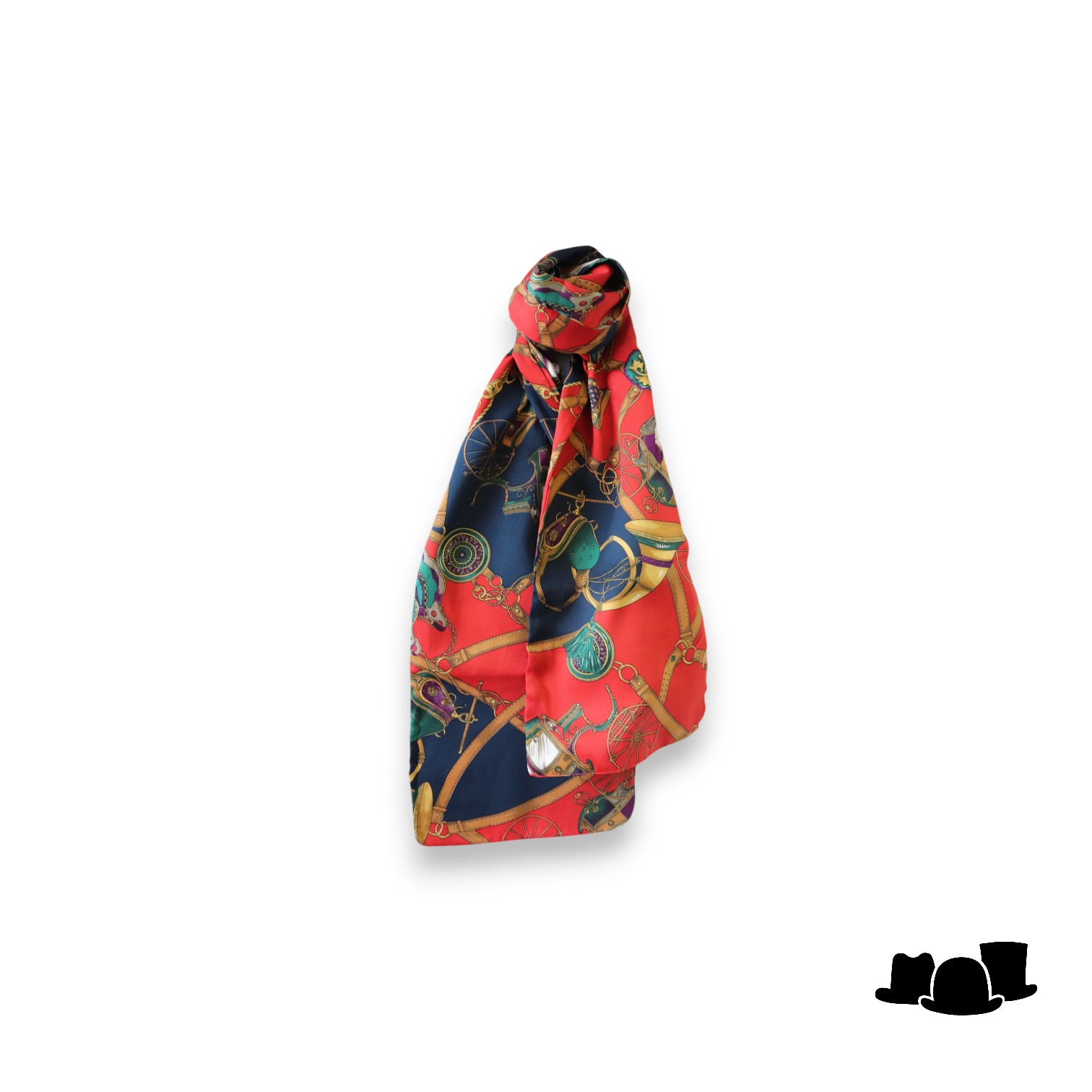satijnen sjaal boho chic stijl rood