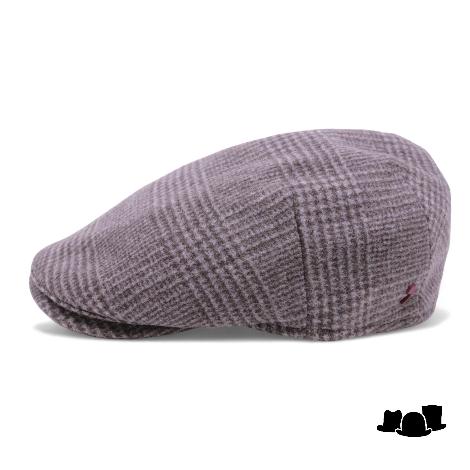 alfonso deste ivy pet ionio wol en cashmere mix check grijs bruin