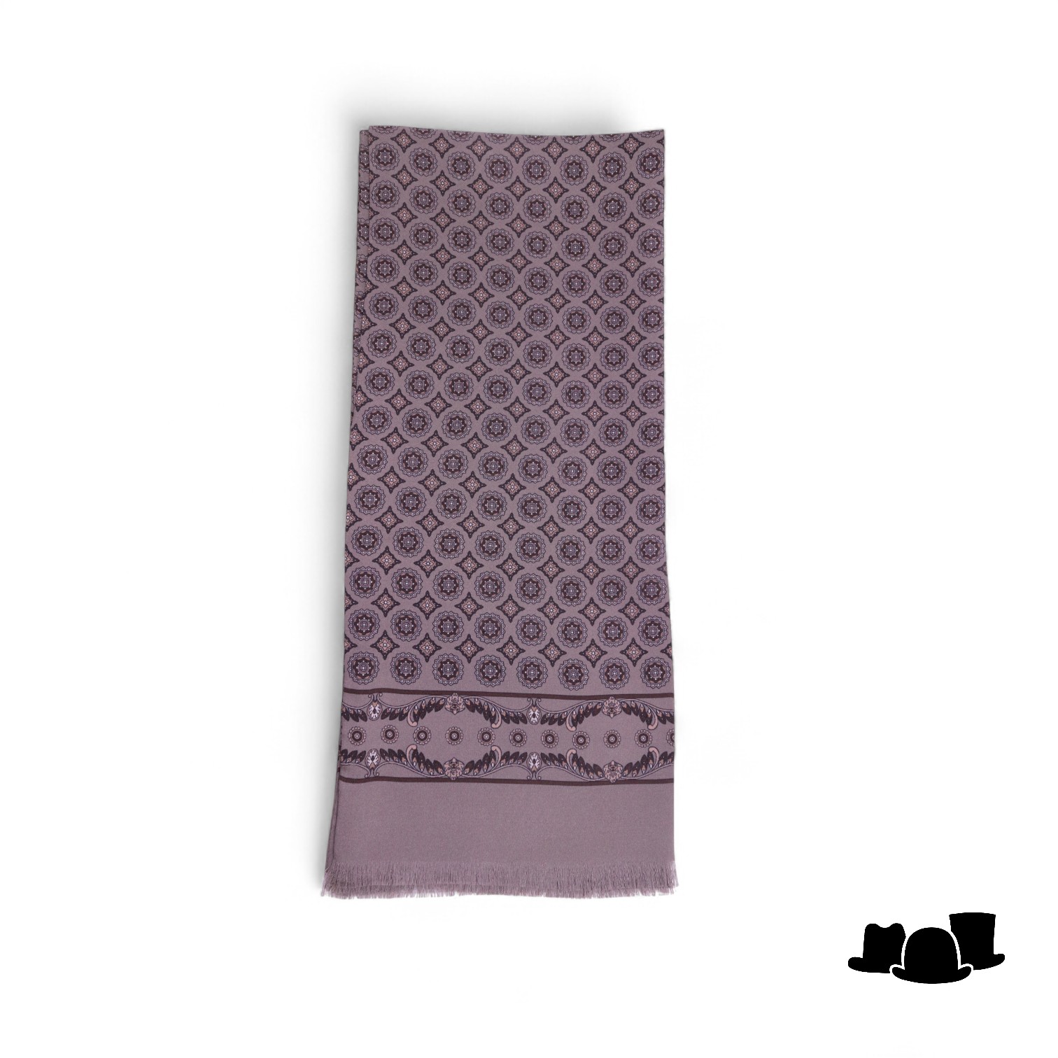 city sport choker sjaal zijde taupe