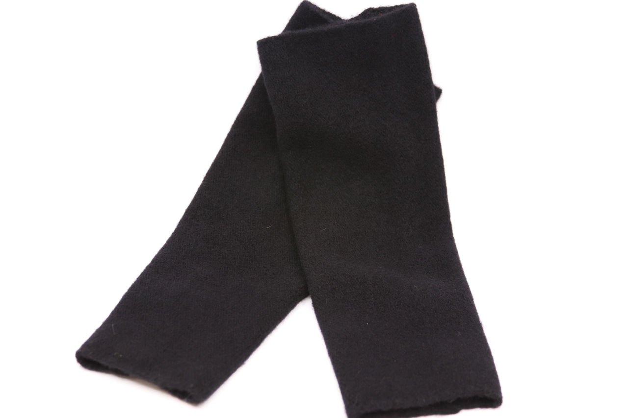kopka armwarmers merinowol zwart