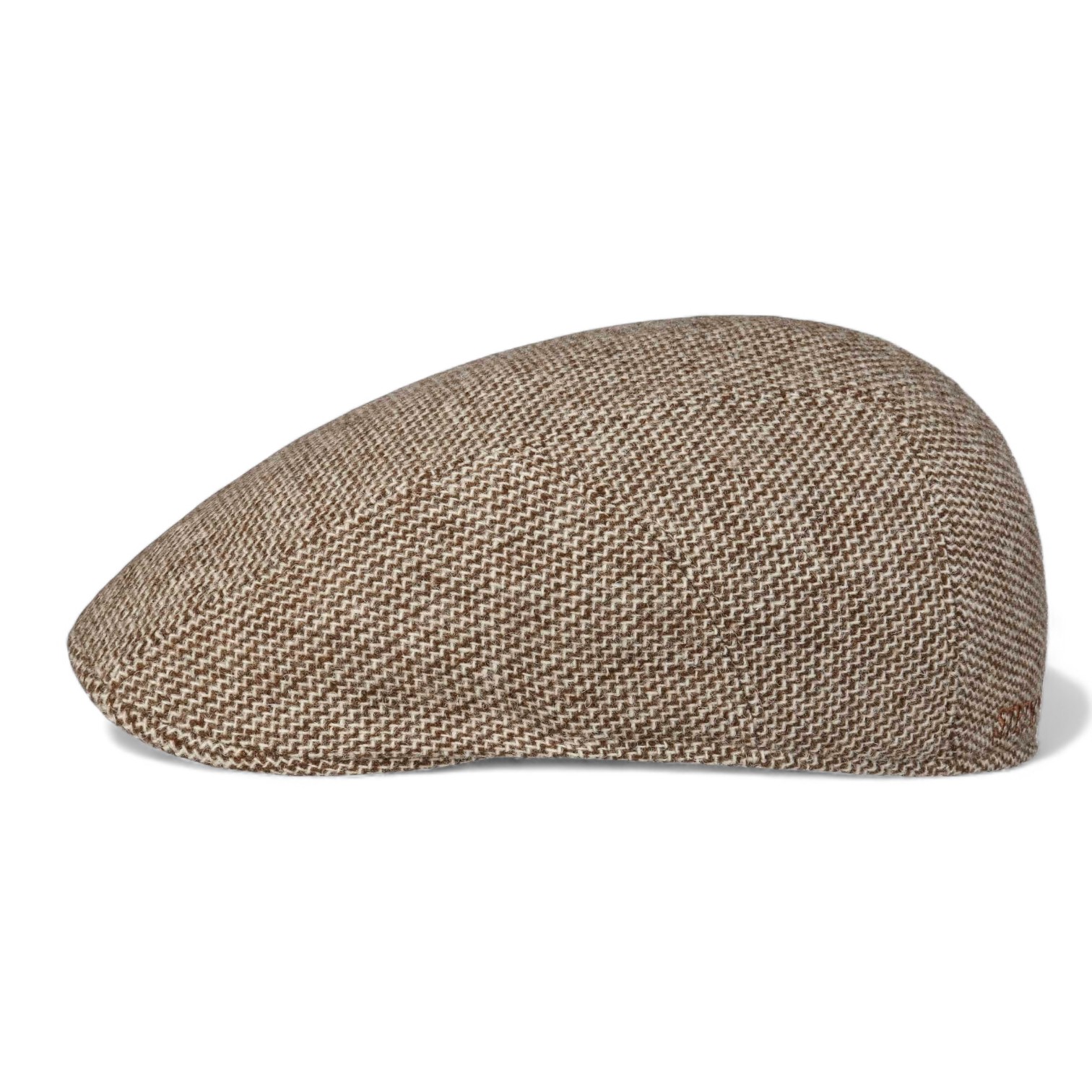 stetson ivy cap sustainable undyed wool brown white