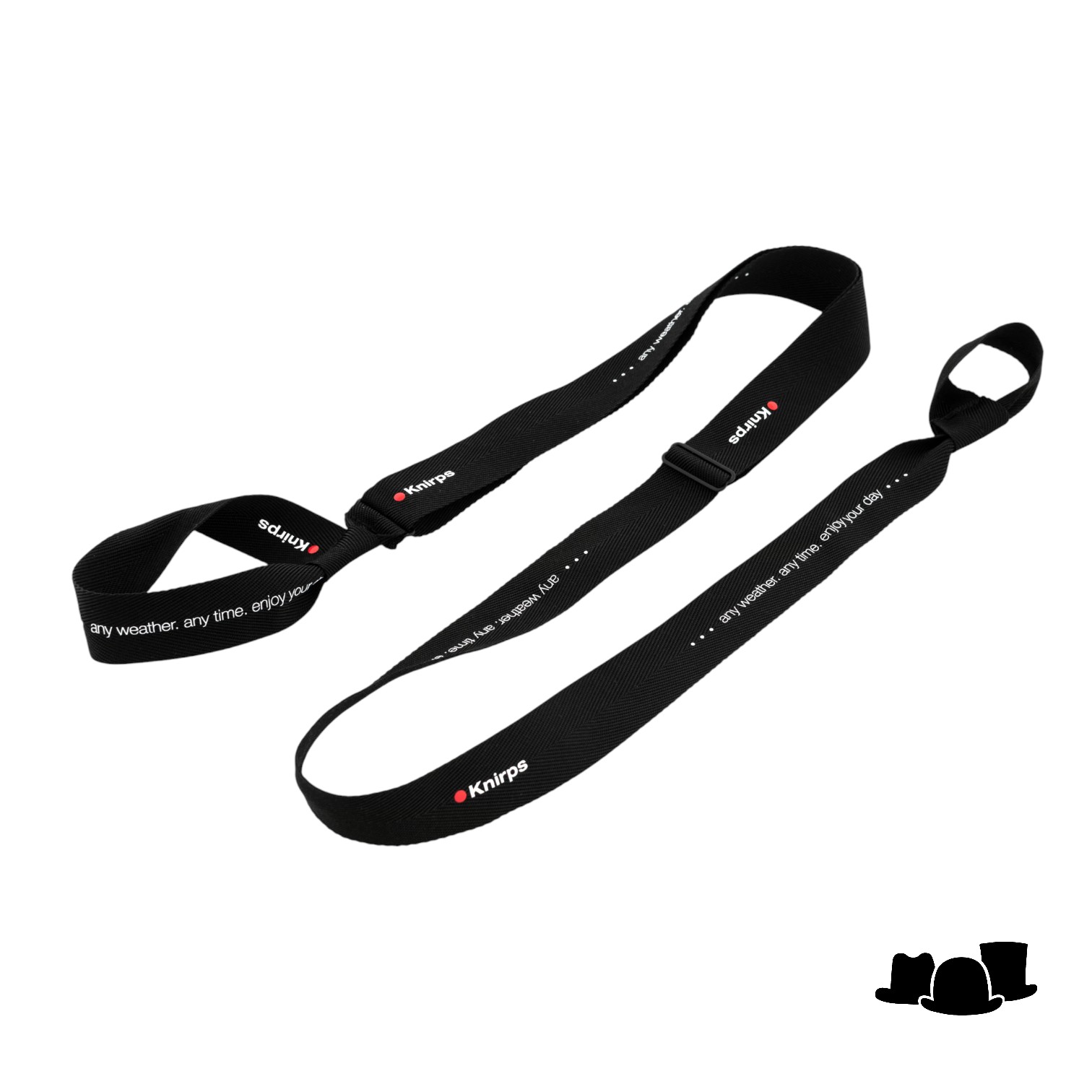 knirps umbrella2go lanyard black 