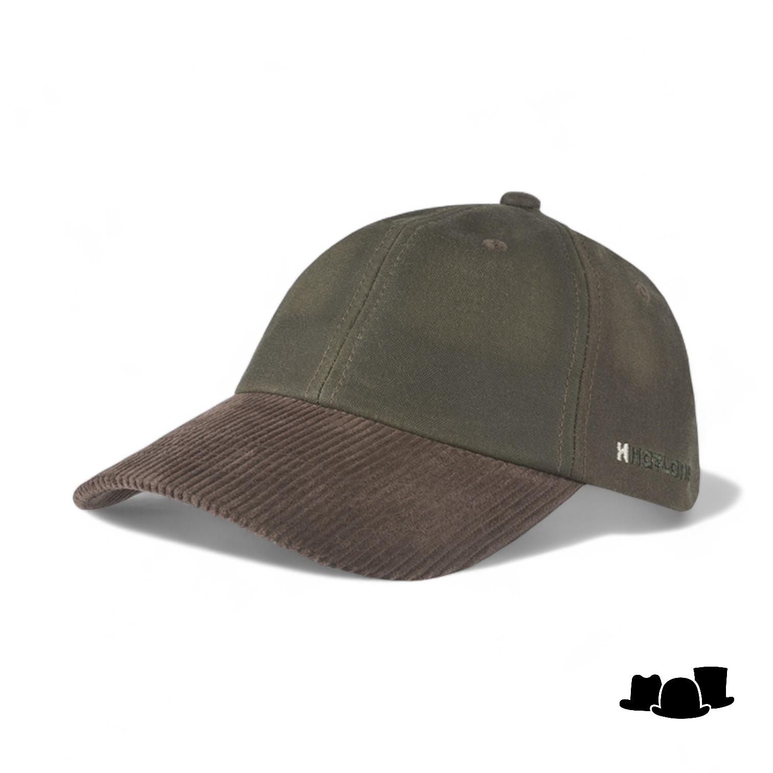 hatland baseball cap duncan waxed cotton olive 