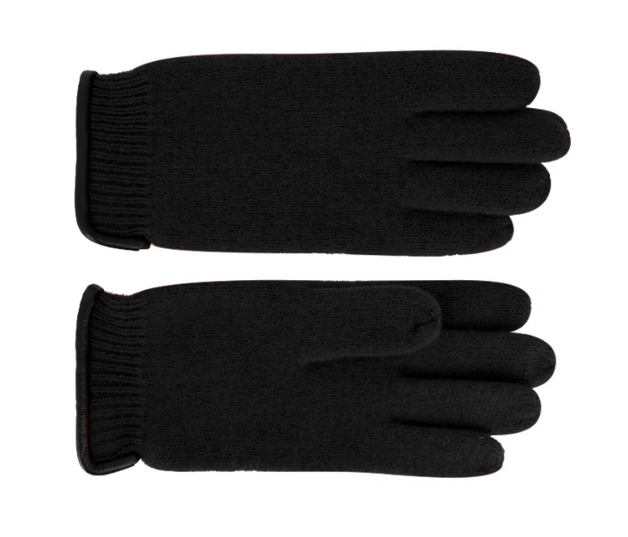 fiebig handschoenen gebreid wol zwart