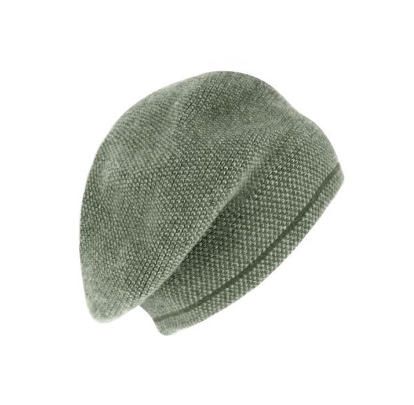 fiebig baret gebreid wolmix olive
