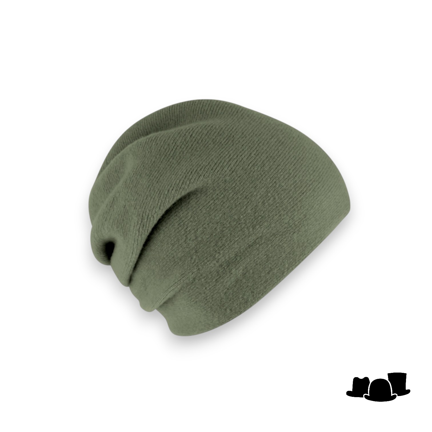 fiebig beanie muts wolmix olive green