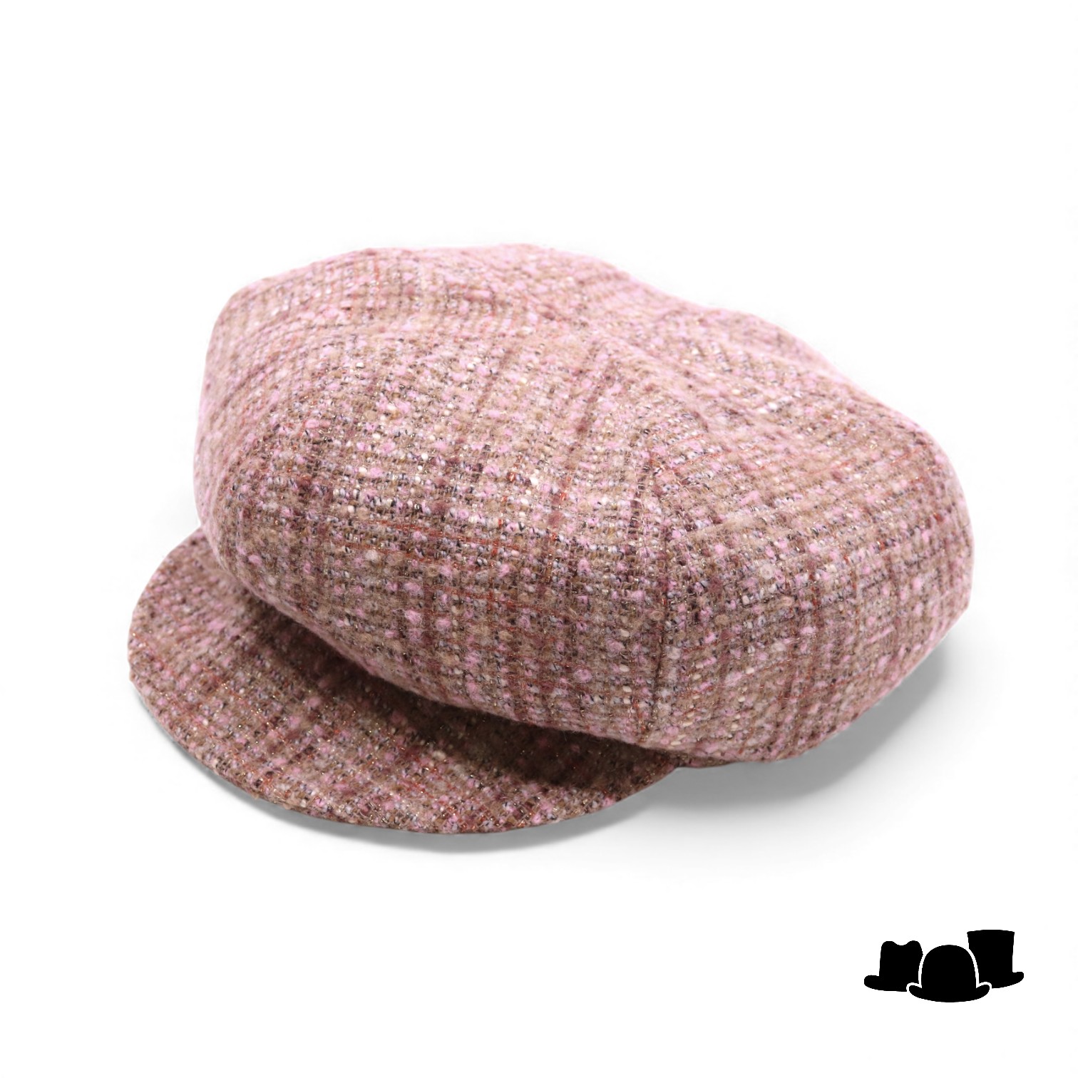 seeberger ballonpet boucle wolmix multicolor camel rosewood