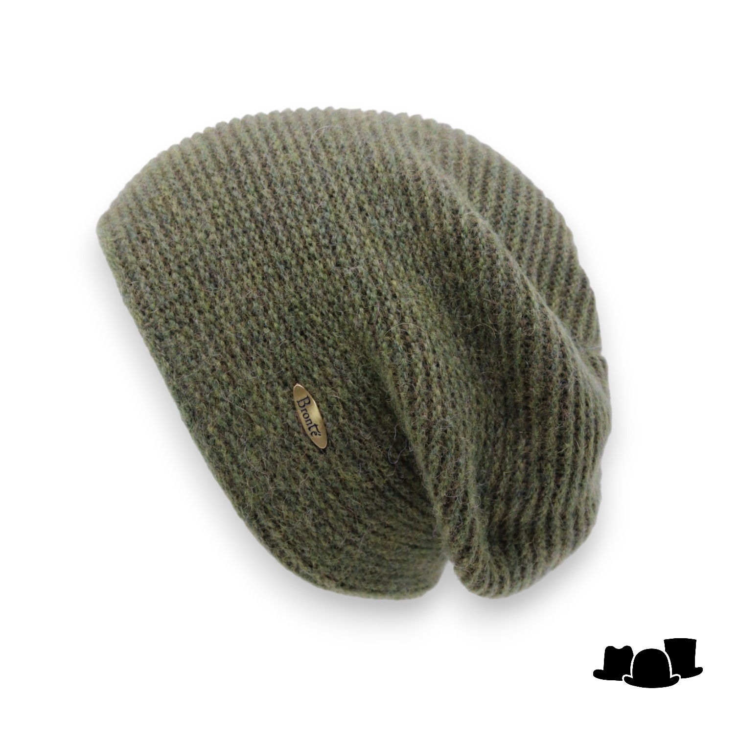 bronte muts julie alpaca wolmix dubbelgebreid grass green