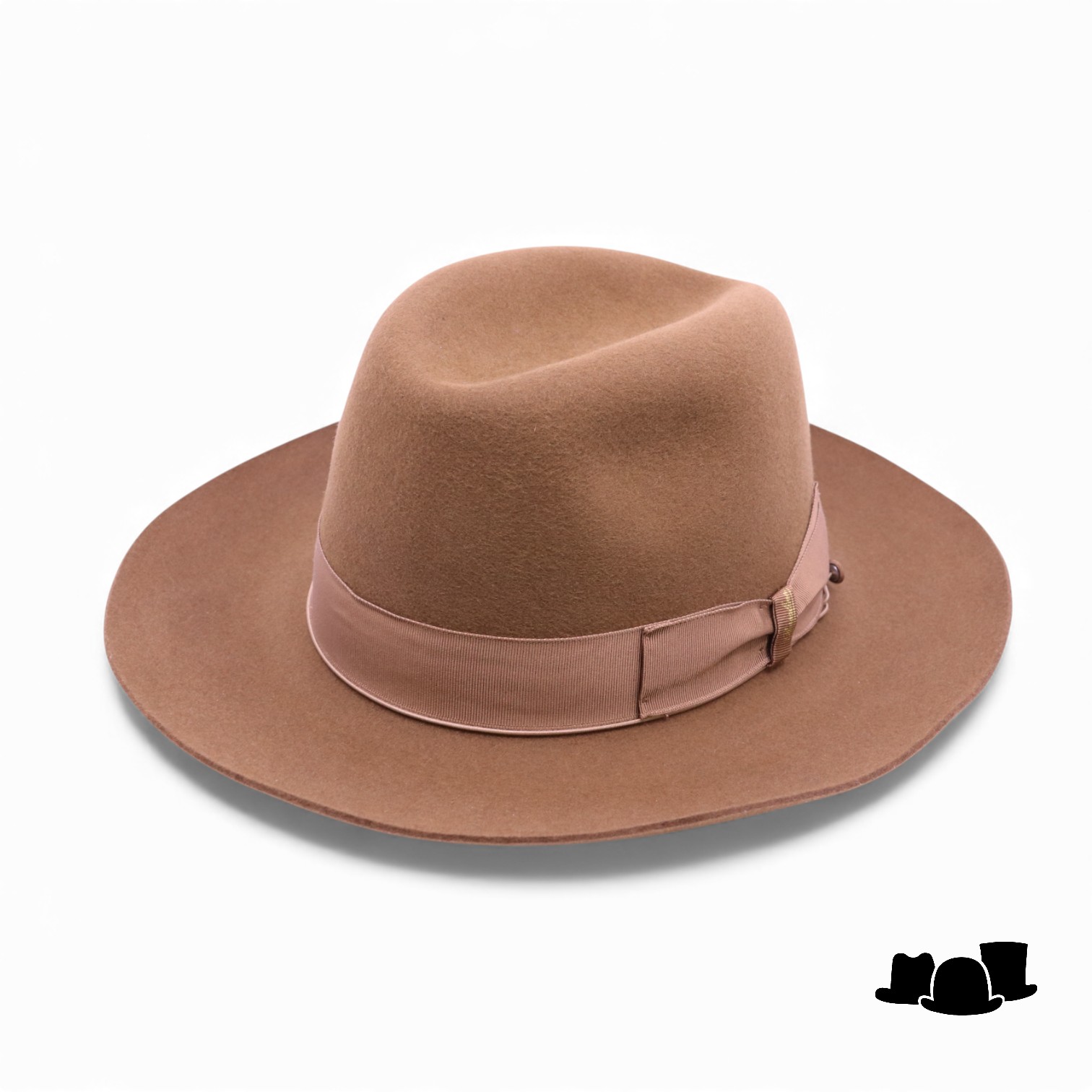 borsalino fedora qs haarvilt cut brim camel