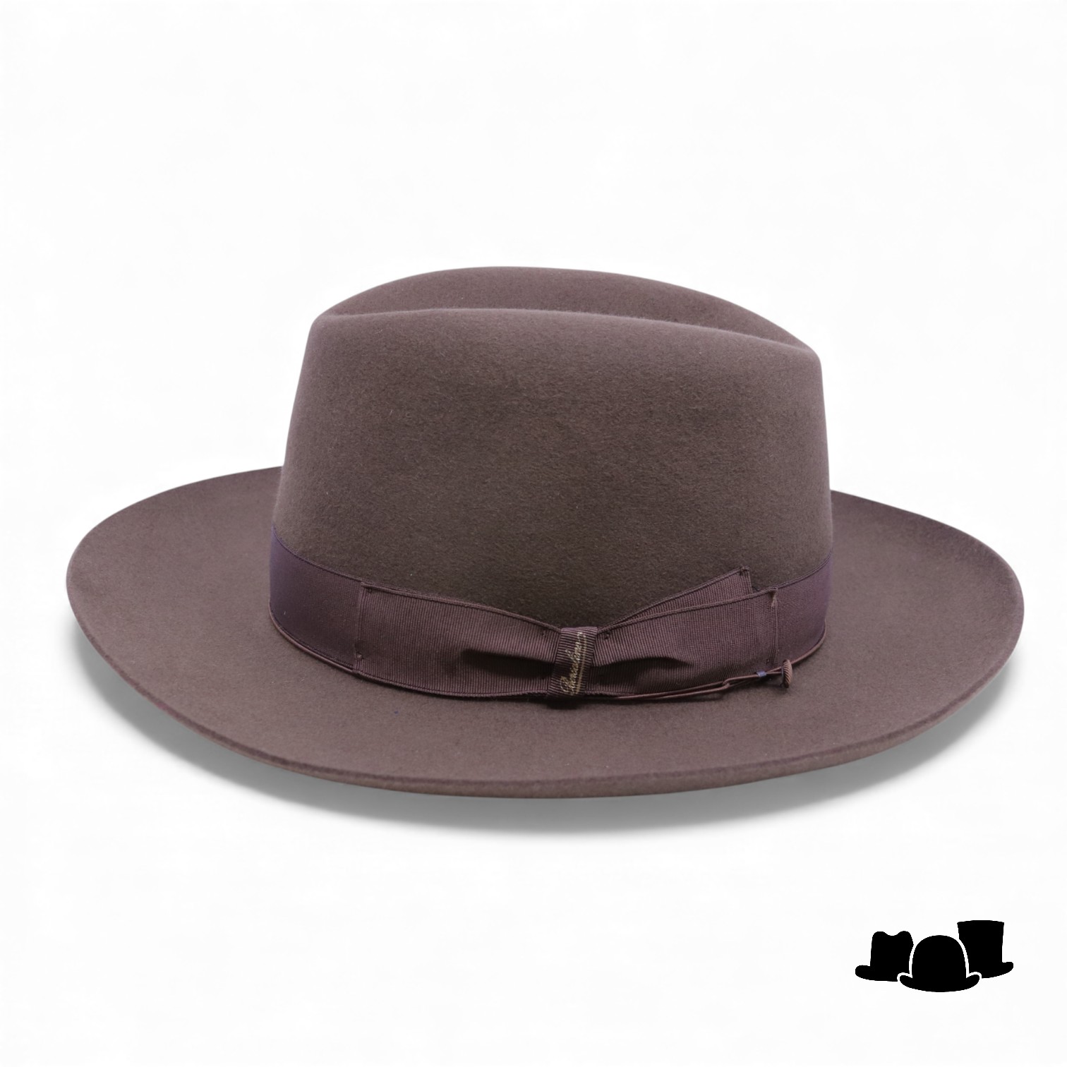 borsalino qs folar fedora brede rand haarvilt bast bruin