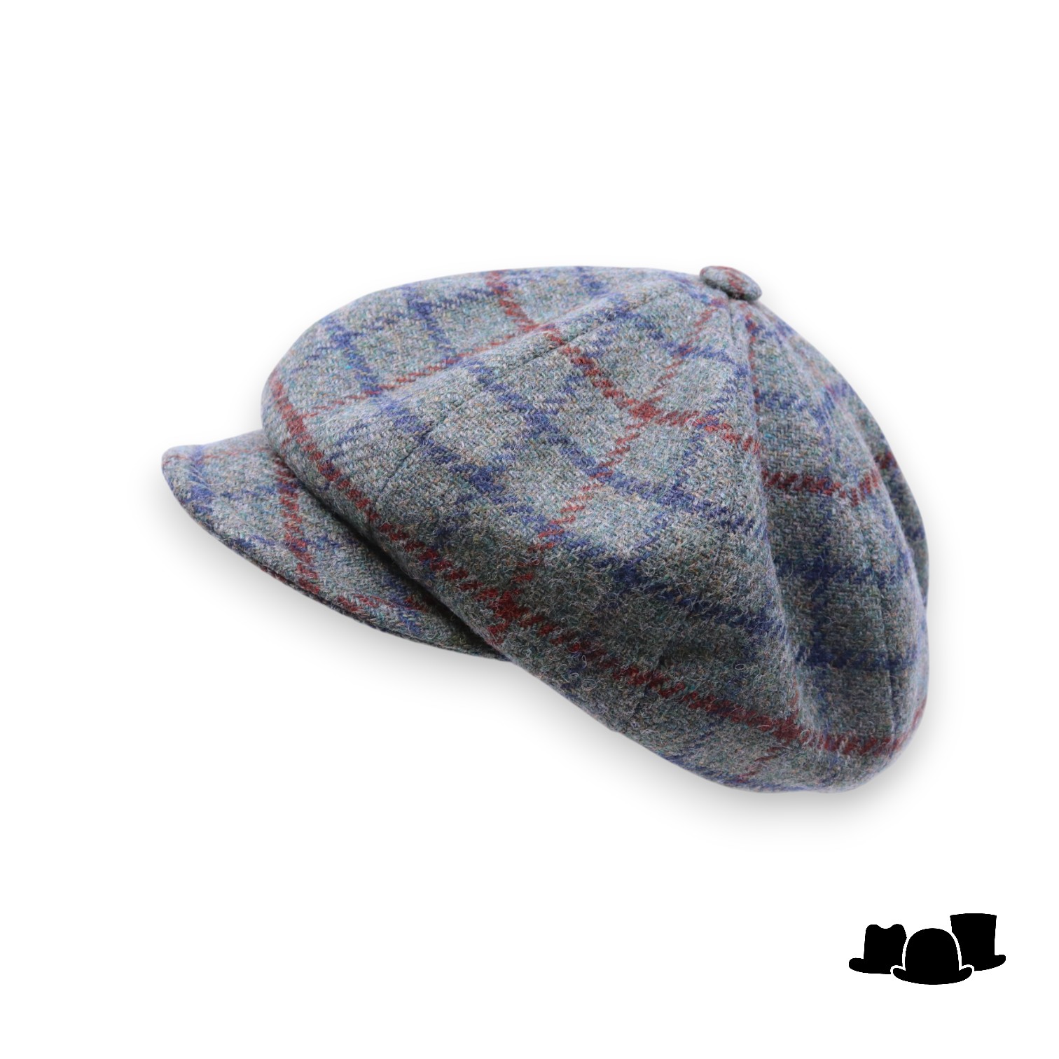 alfonso deste ballonpet krizia wol mix check zeegroen