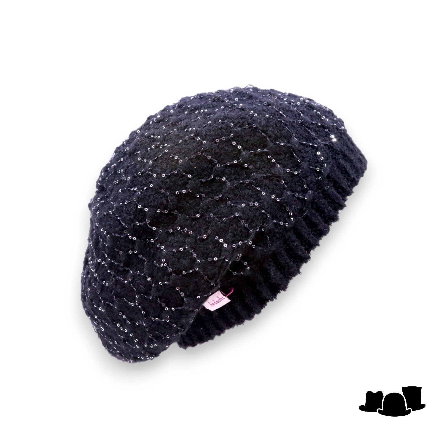 bedacht baret muts wolmix amras zwart
