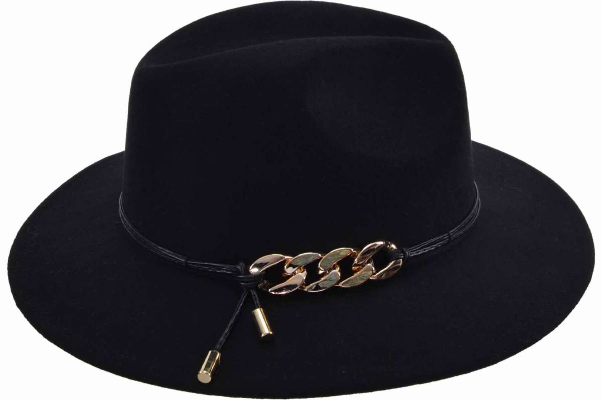 seeberger fedora wolvilt chain black