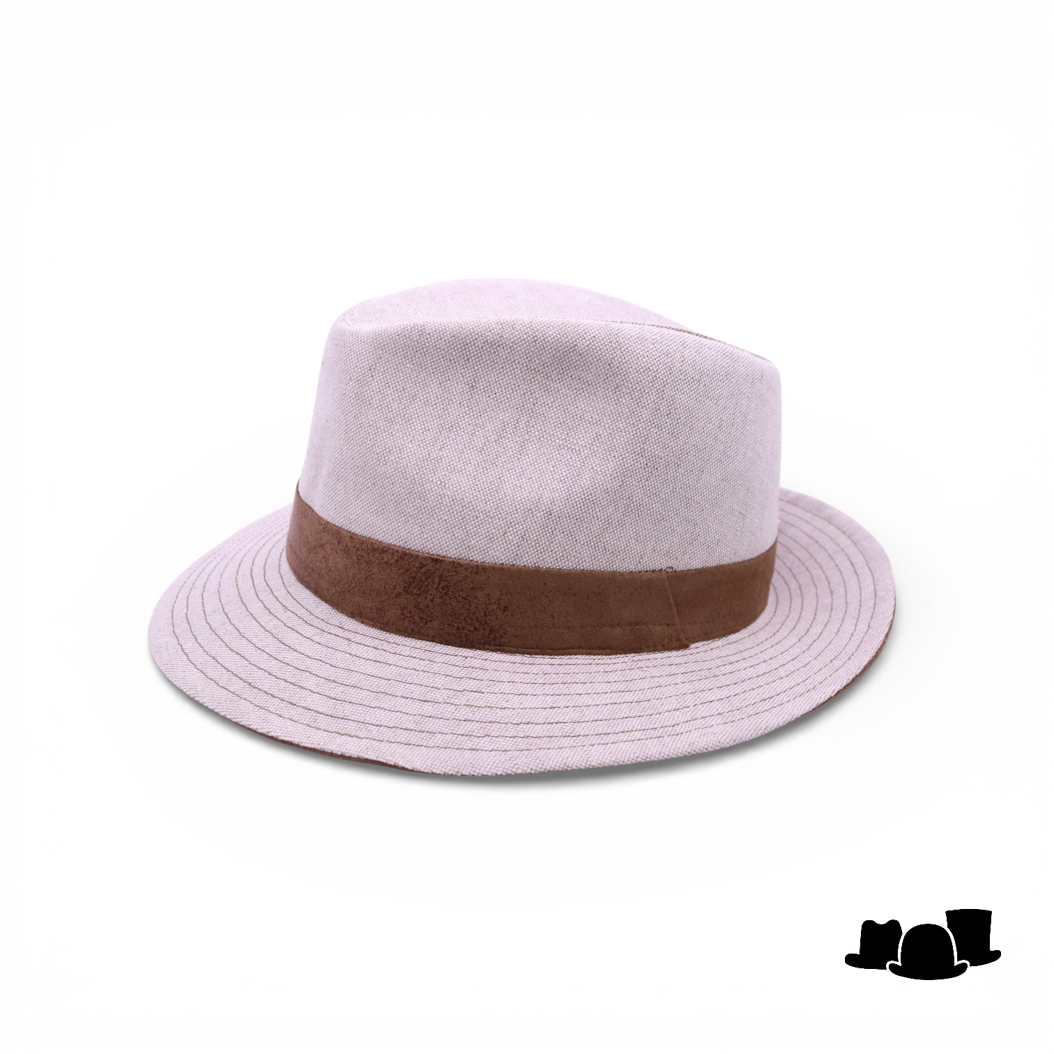 jos van dijck fedora 62 linnen salt pepper en brown
