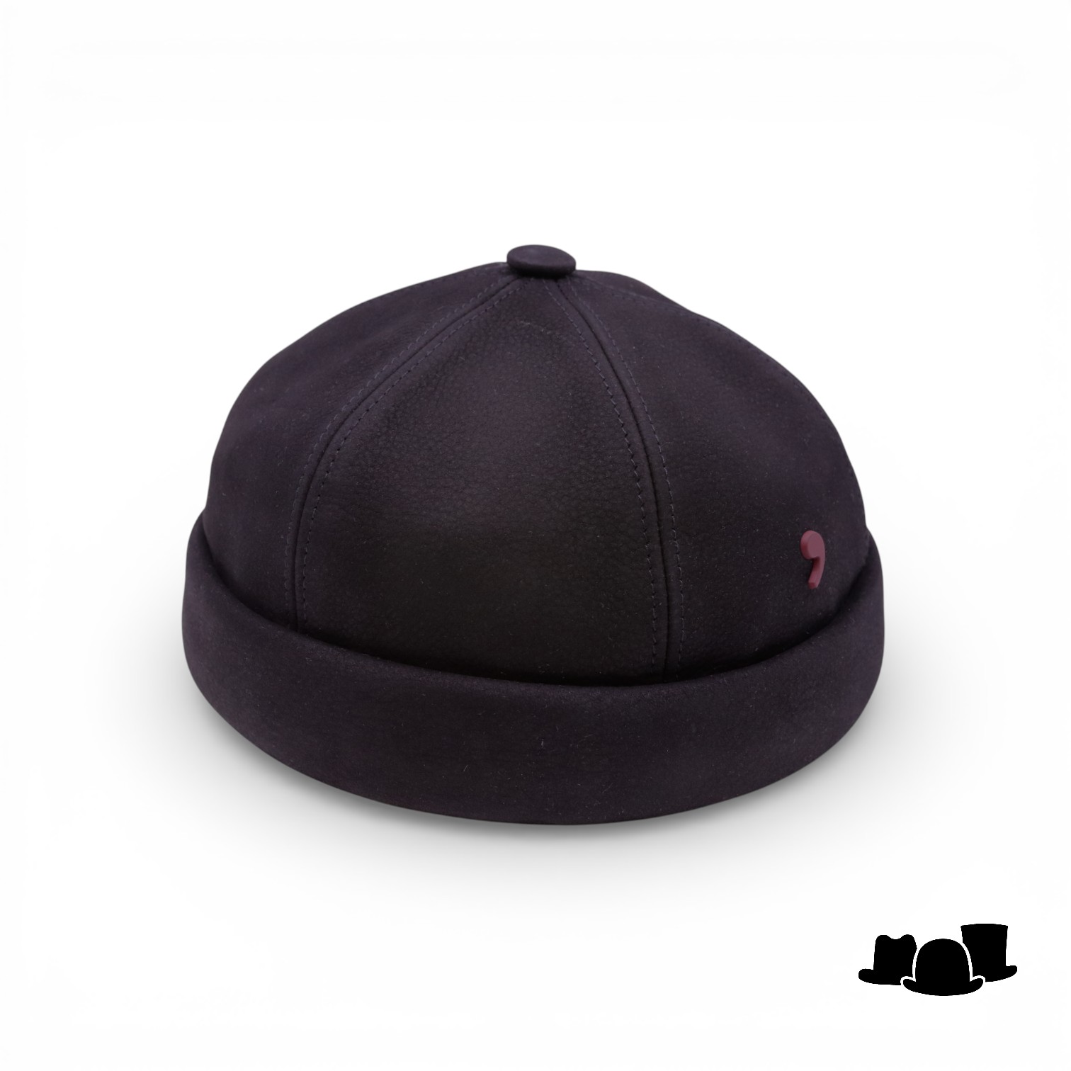 alfonso deste docker nubuck leder zwart