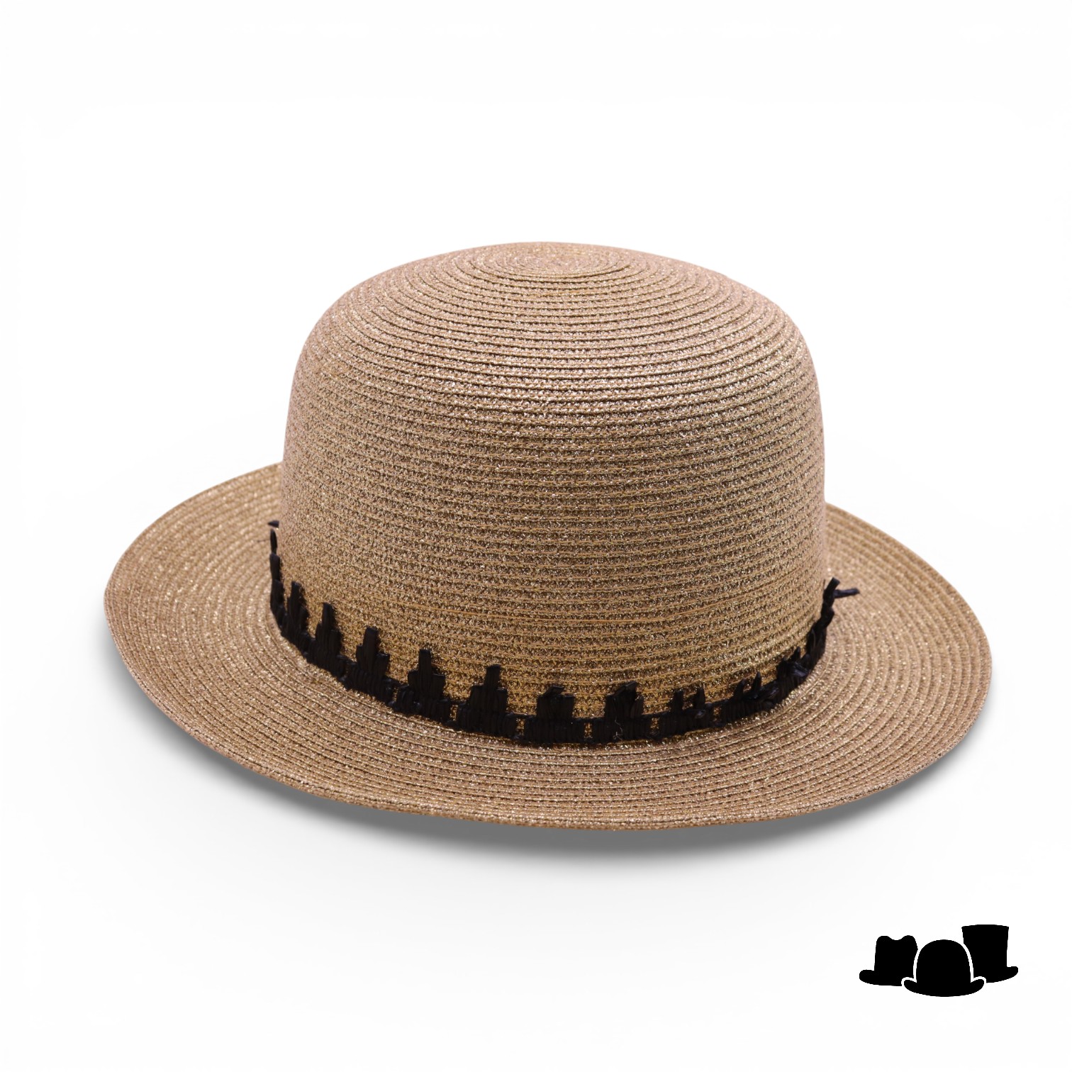 tesi bowler hoed katoenmix goud