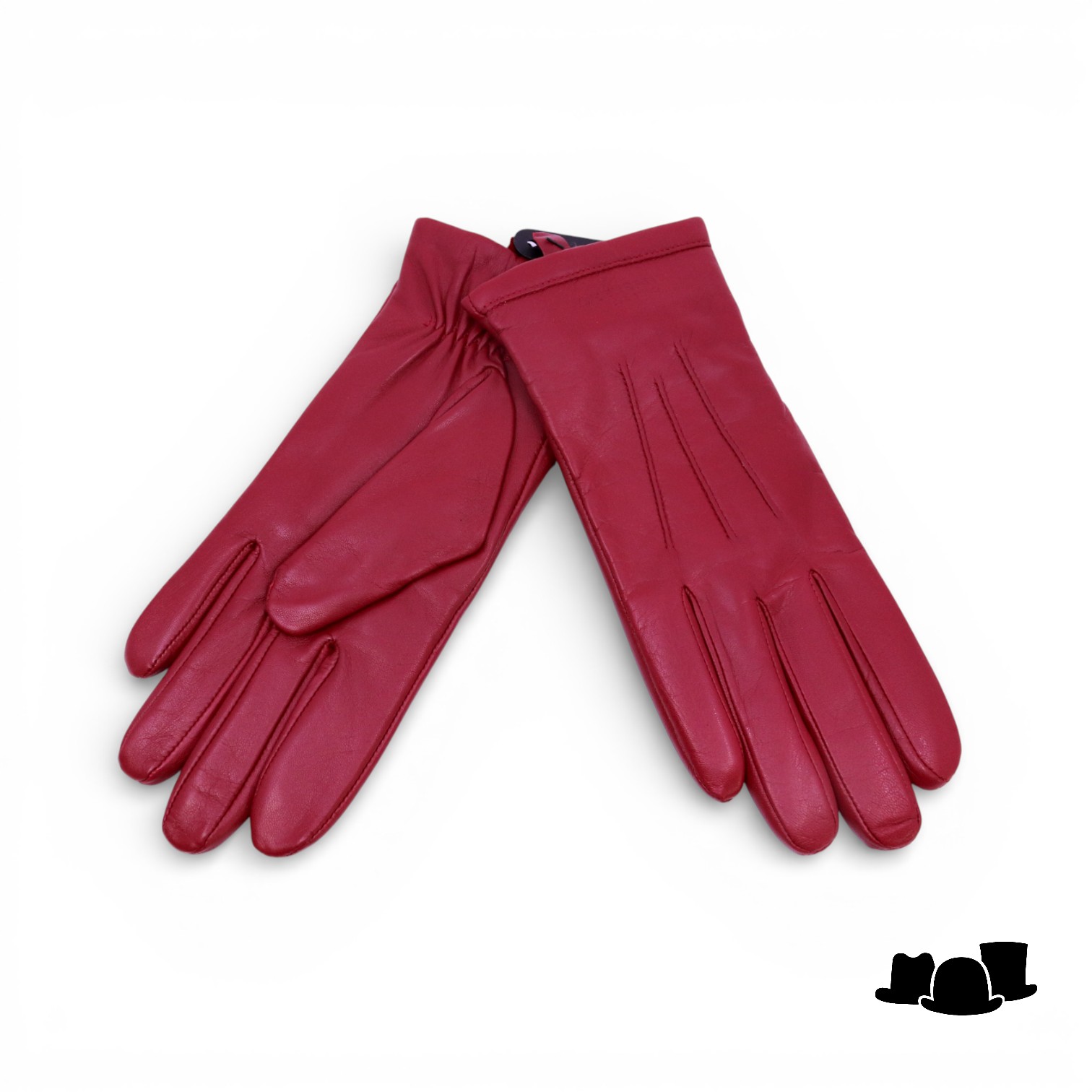 seeberger handschoenen gladleer warm rood