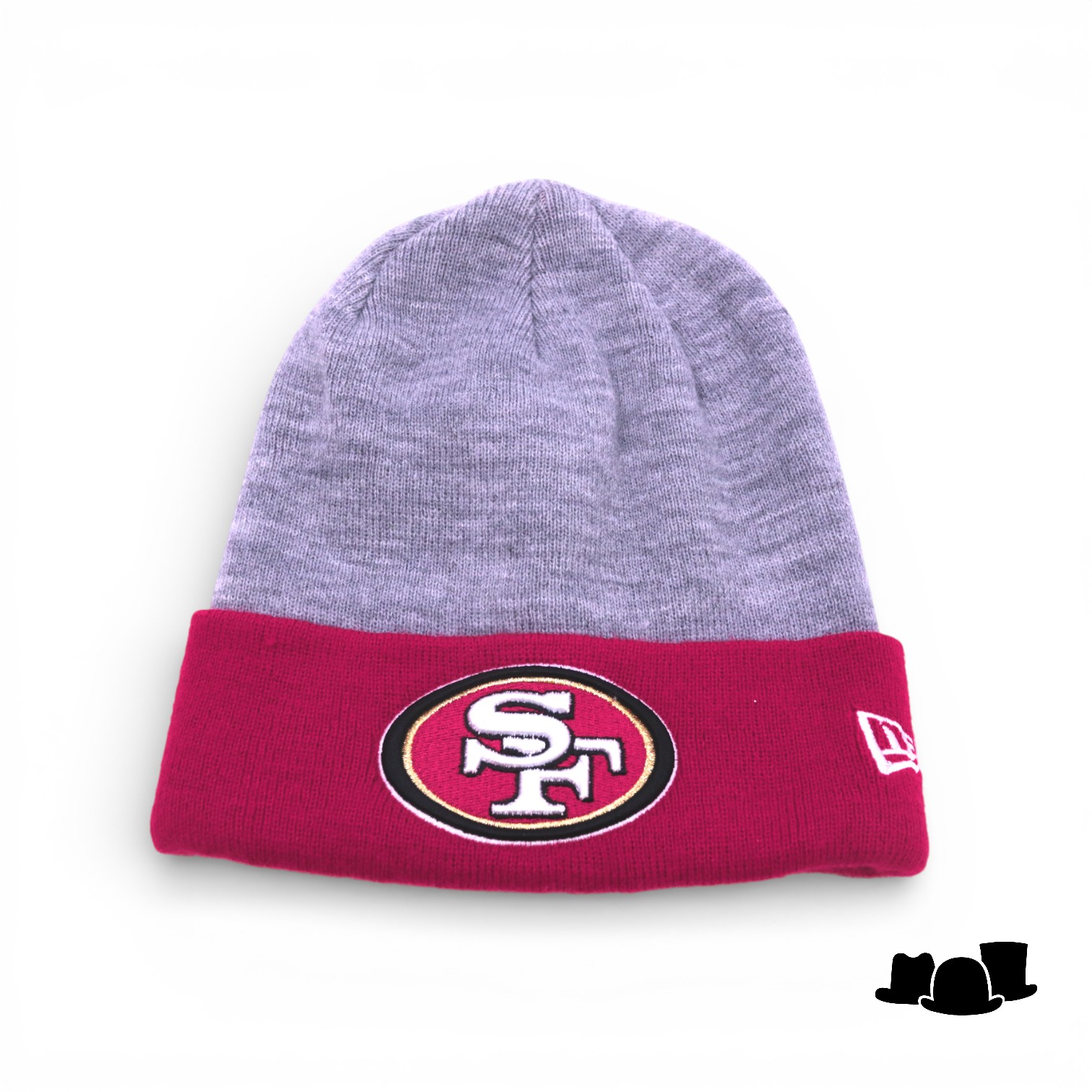 new era knitted beanie san francisco giants grey and red