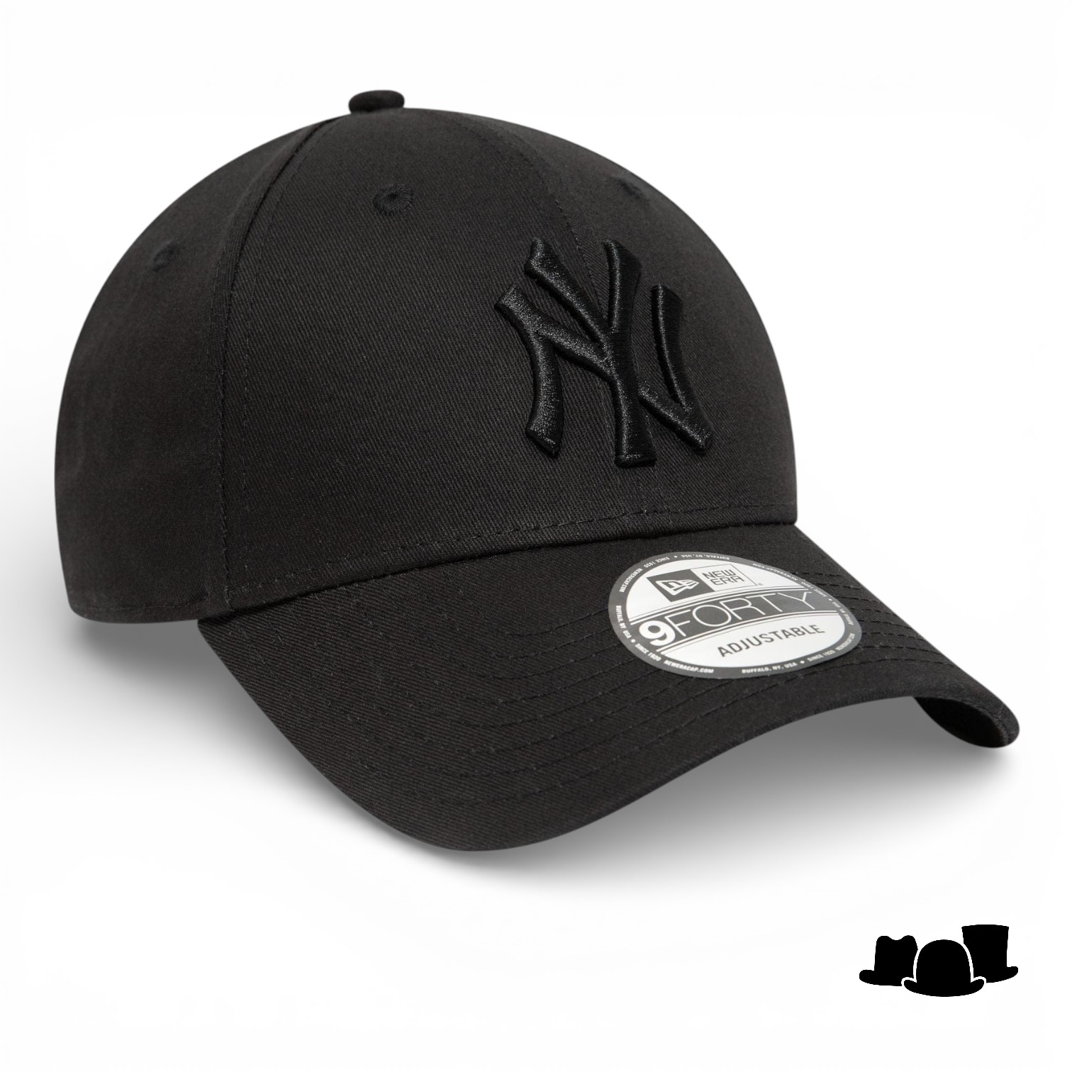 new era baseball cap 9forty new york yankees black black