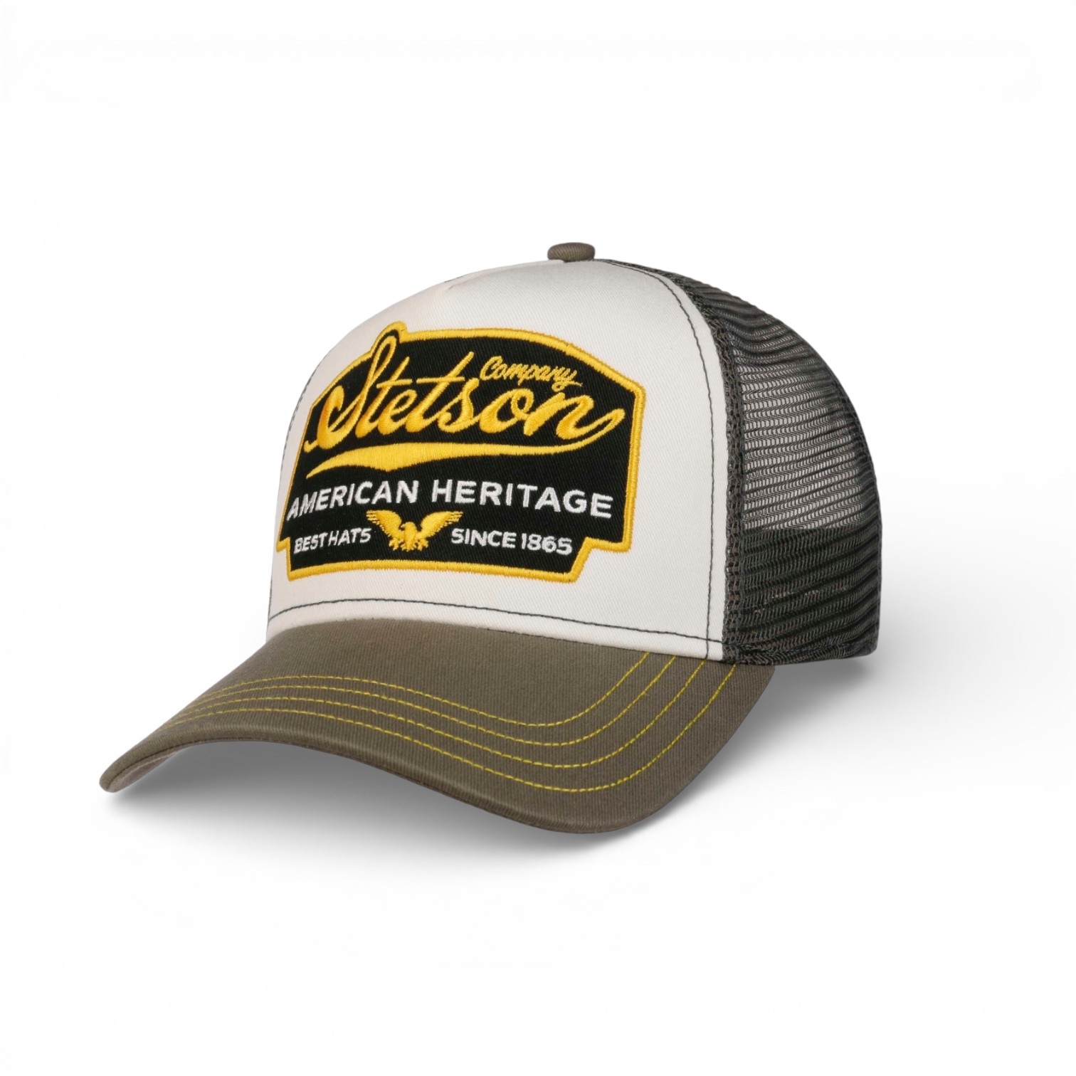 stetson trucker cap american heritage since 1865 grijs