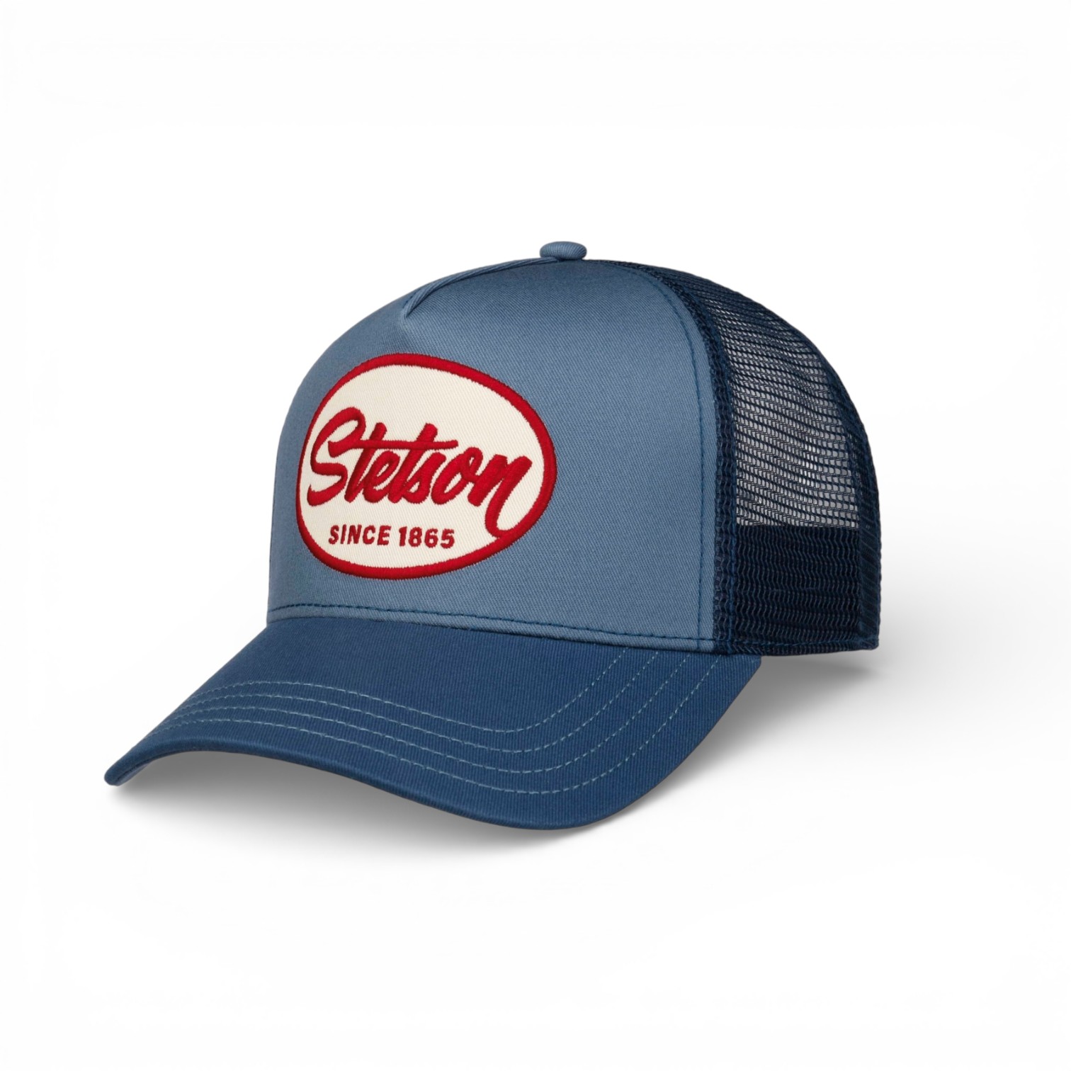 stetson trucker cap engine  blauw