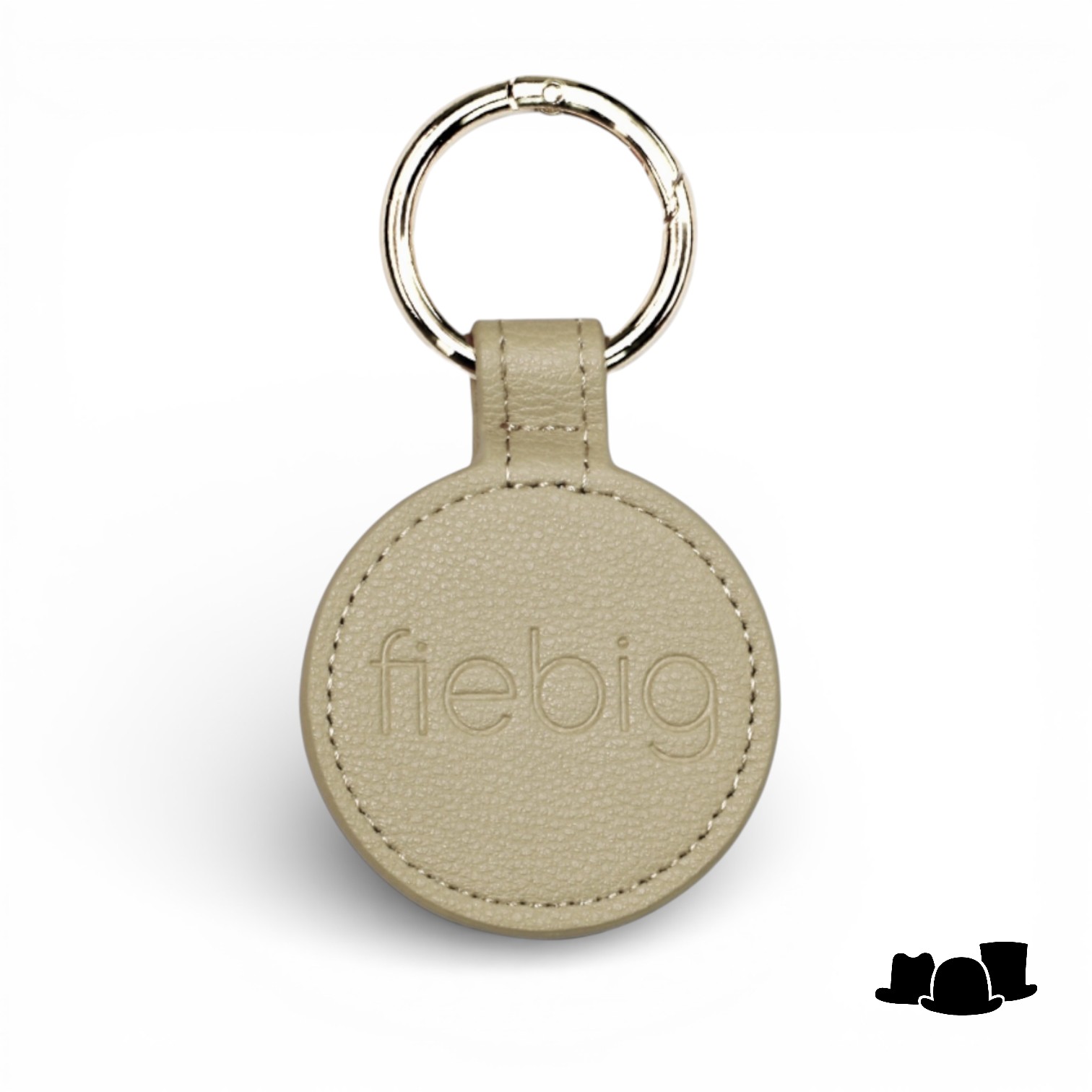 fiebig magnetisch hoeden clip leder beige