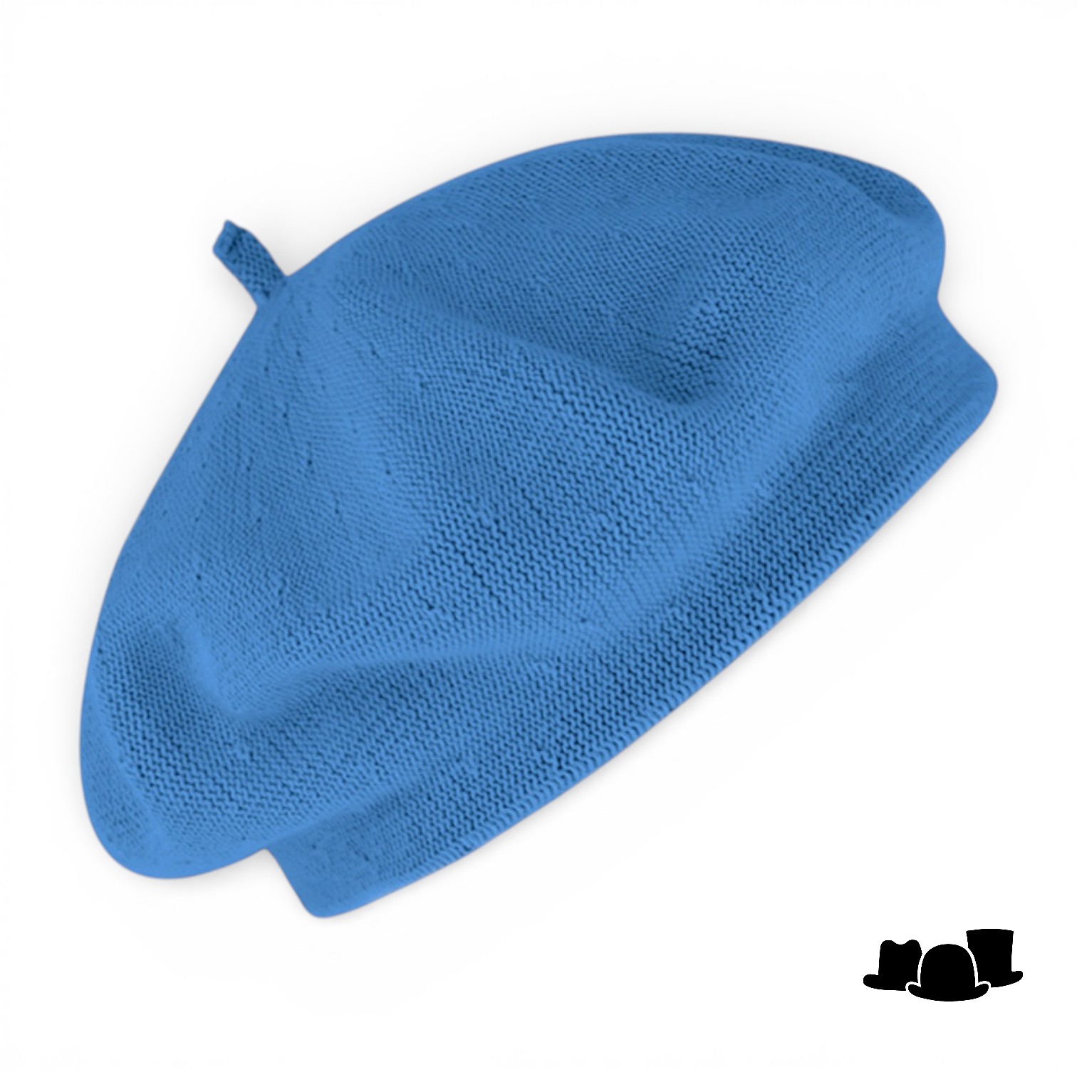 fiebig knitted baret katoen royal blue