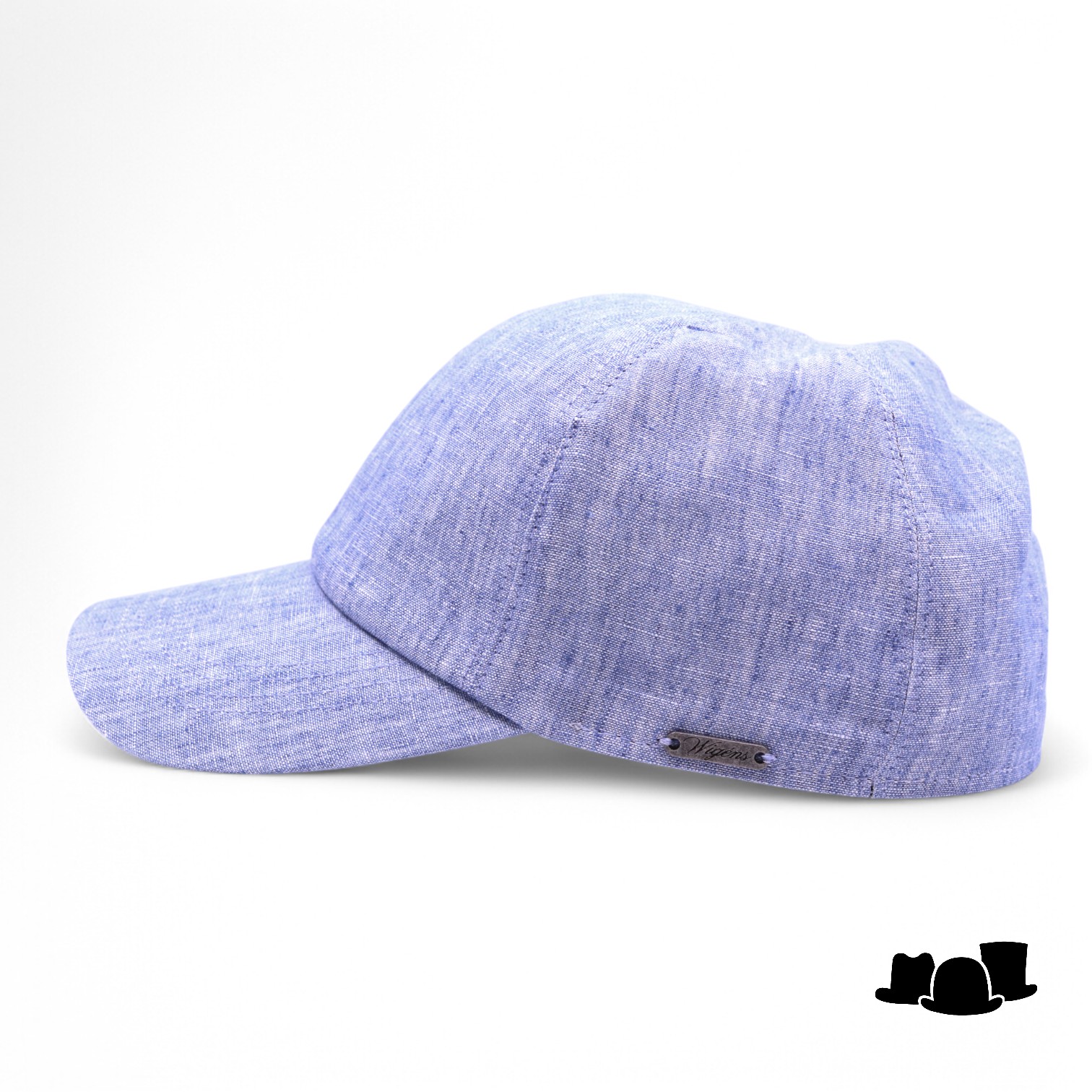 wigens baseball classic cap libeco linnen washed jeans blue