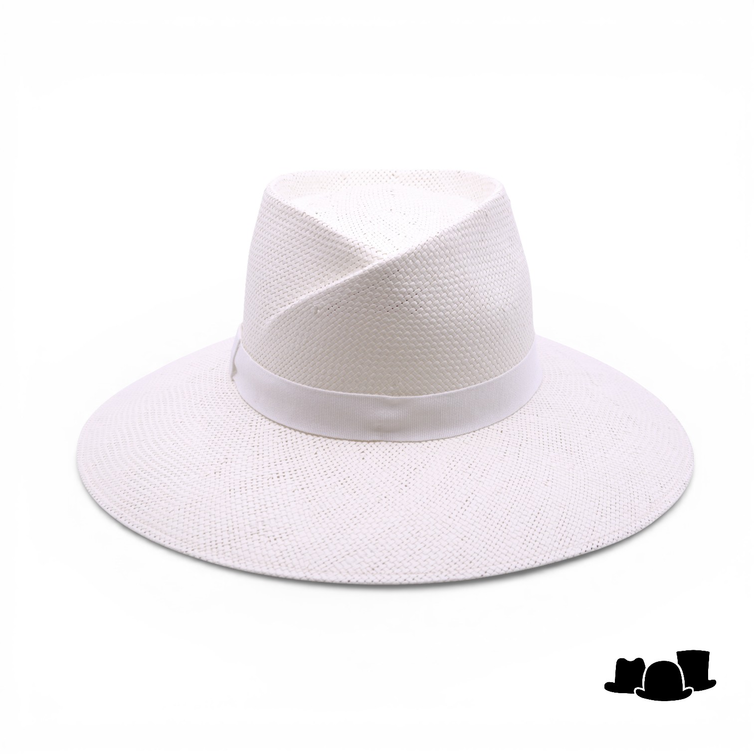 jos van dijck brede rand fedora vivien cellulose wit