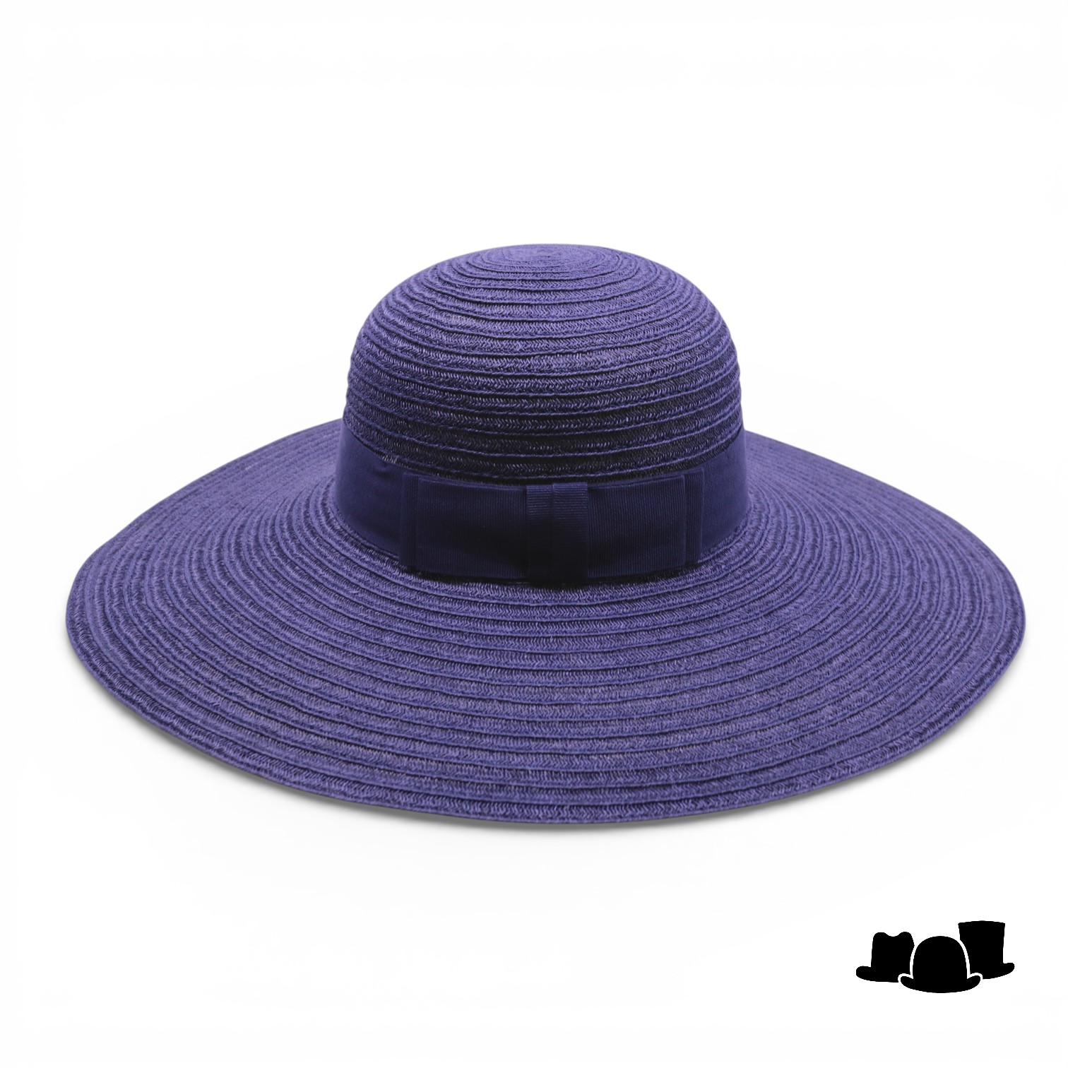 jos van dijck brede rand hoed vanessa canapa donkerblauw