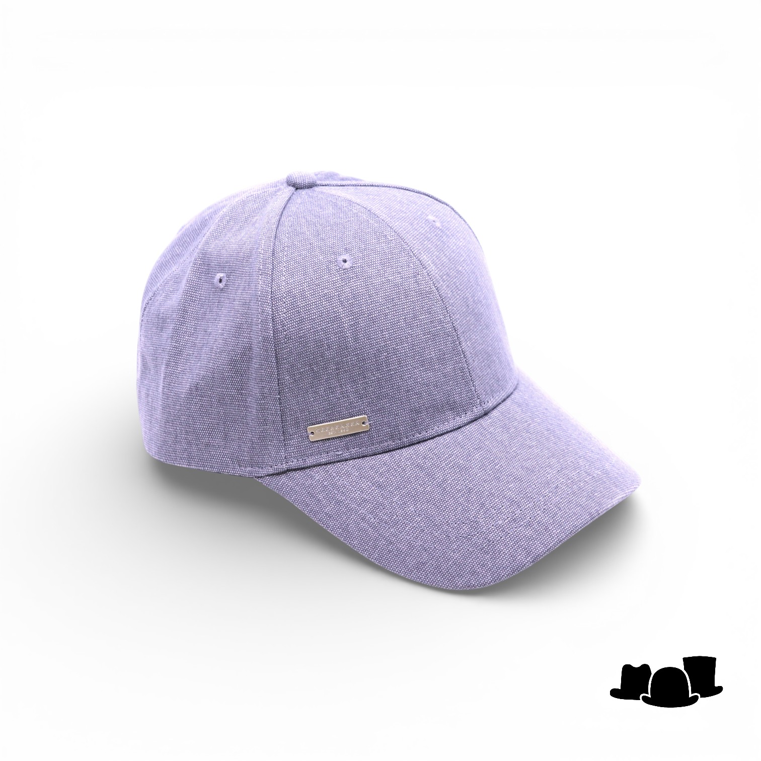 seeberger baseball cap cotton jeans blue slate