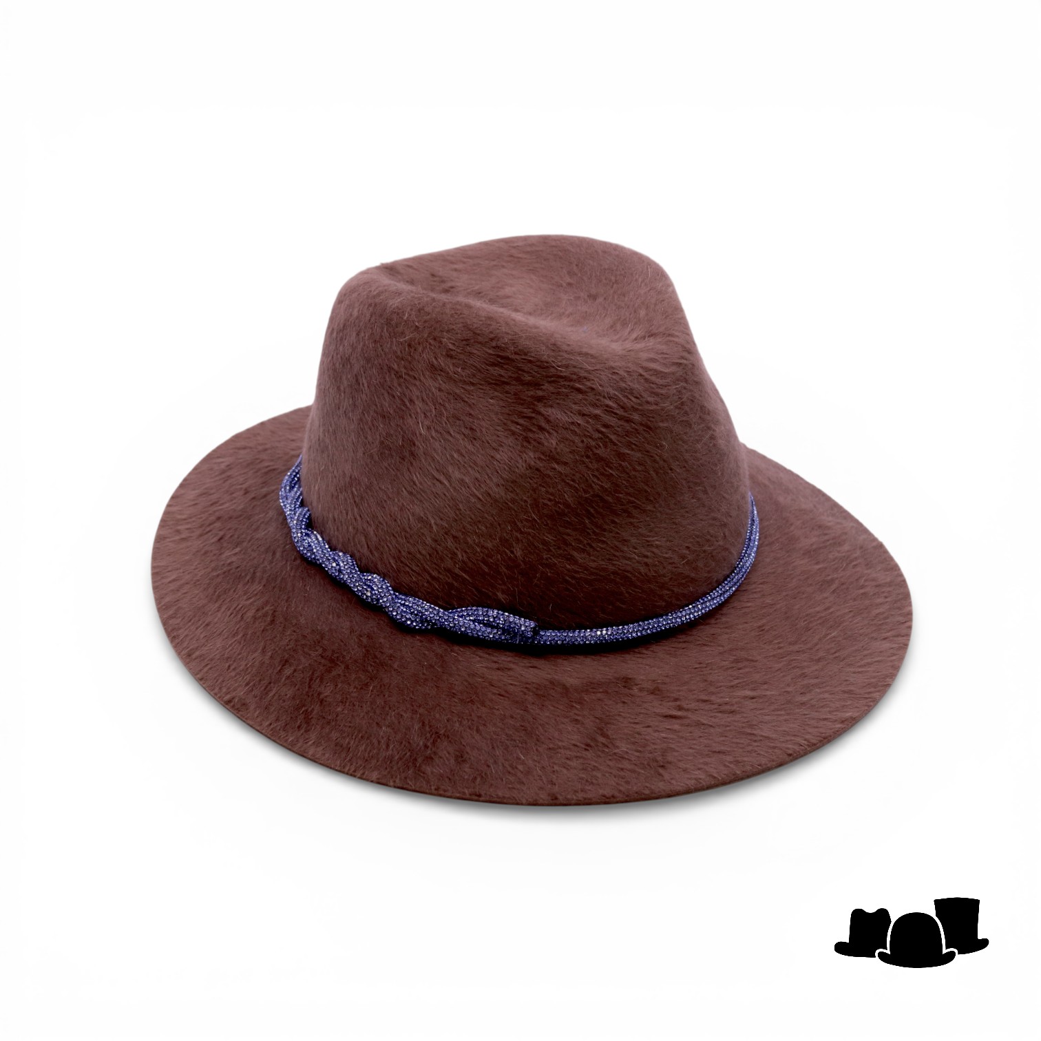 bespoke panizza fedora matera melusine sable and sapphire