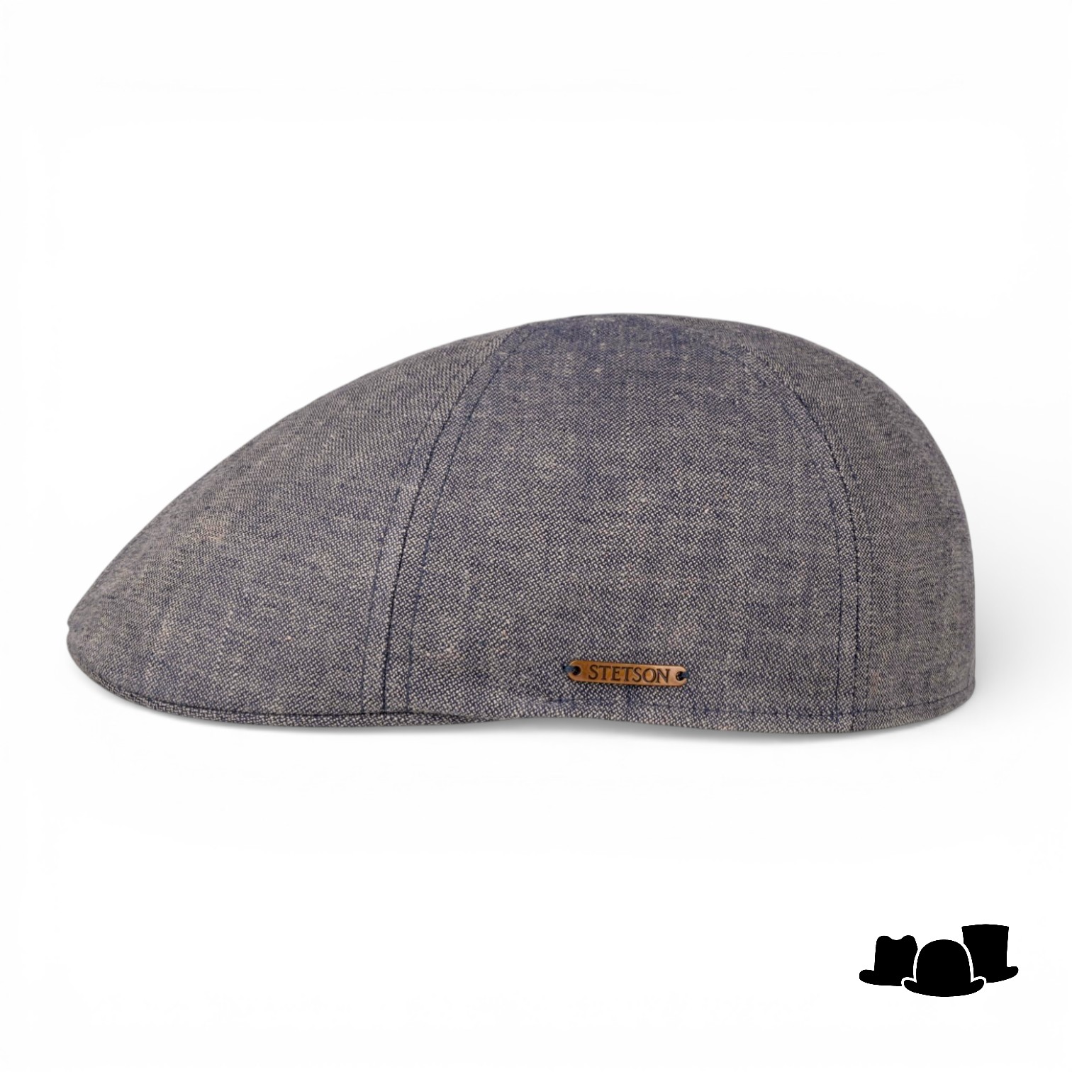 stetson texas ivy sixpanel cap linen blue