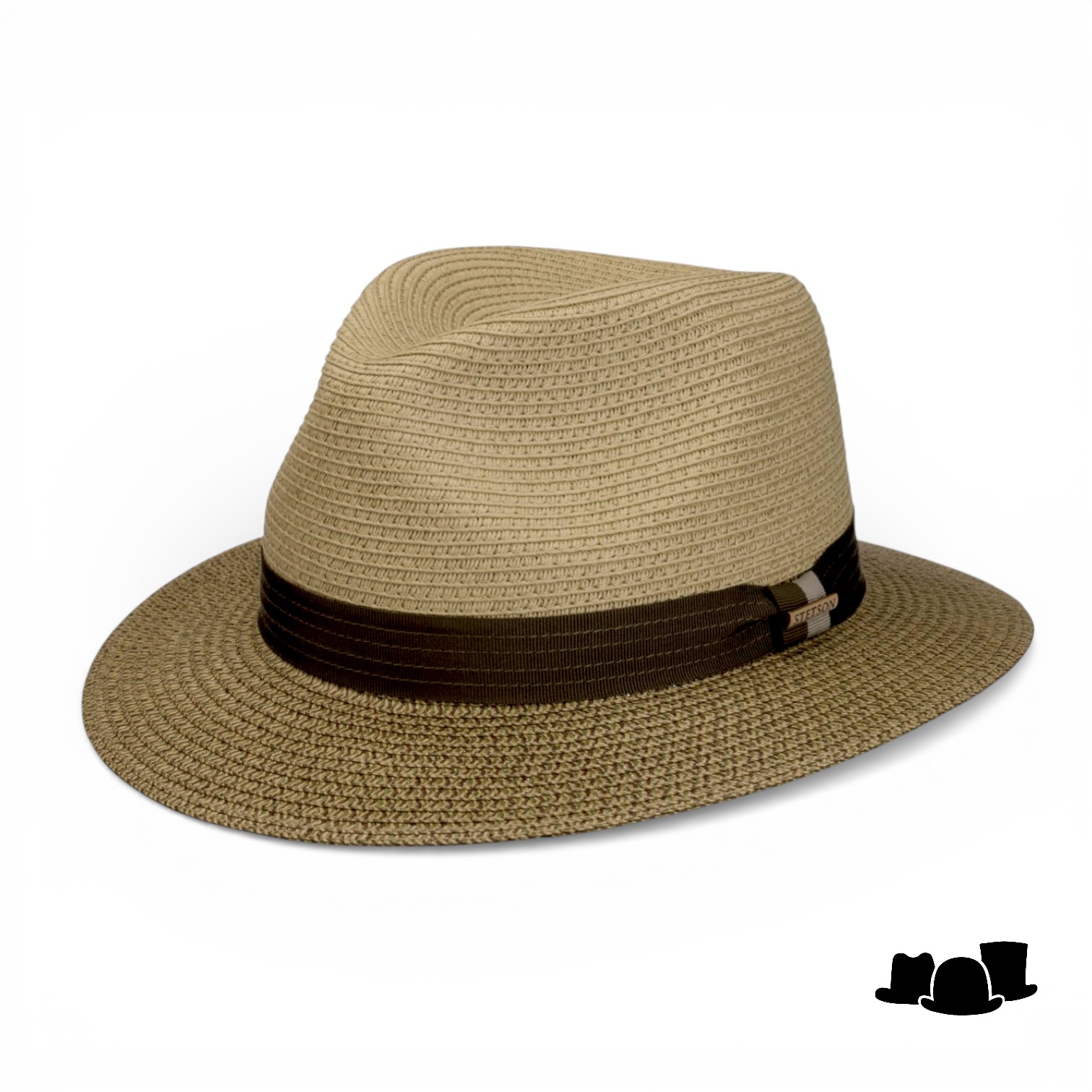 stetson traveller fedora two tone toyo green mix