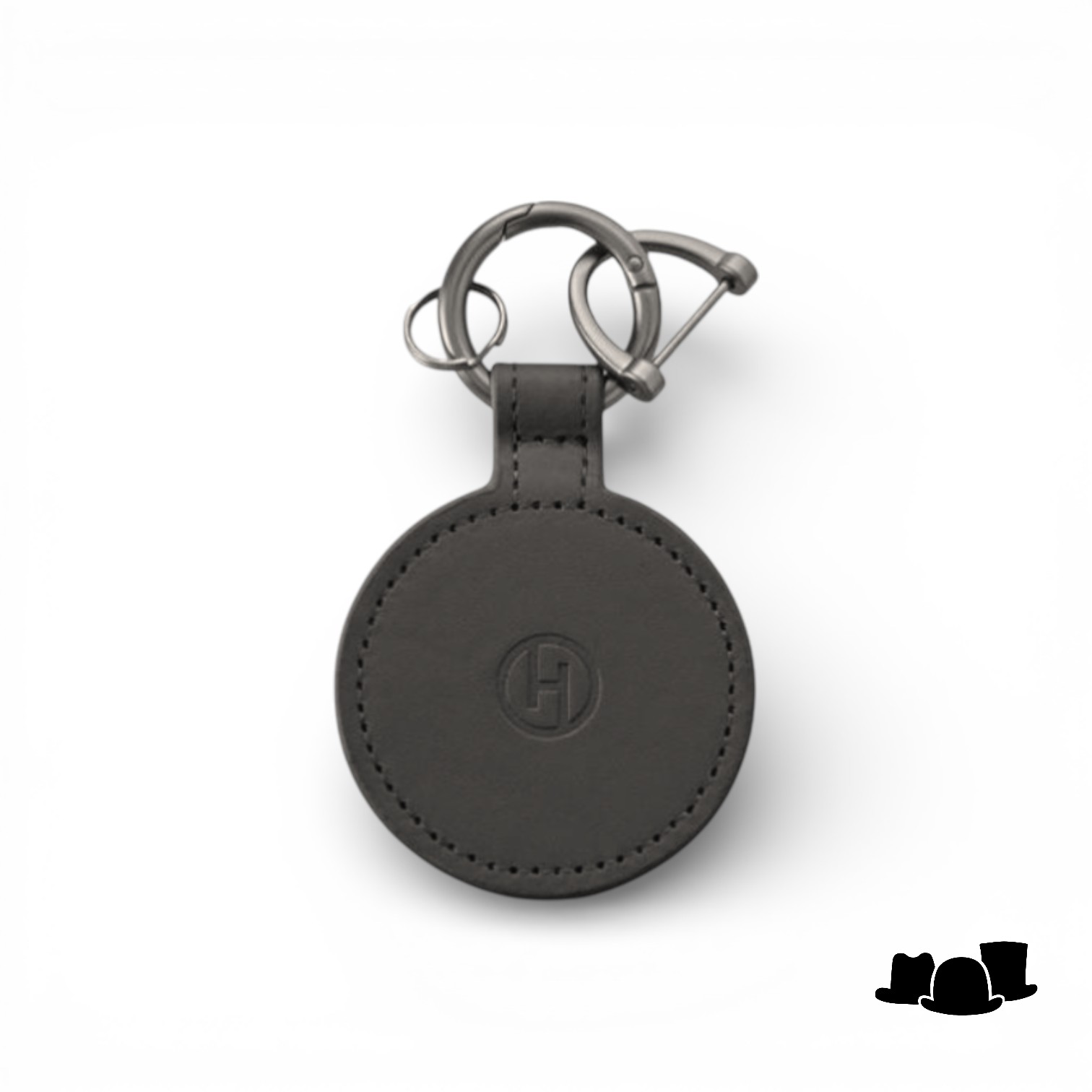 house of ord magnetisch hoeden clip leder zwart