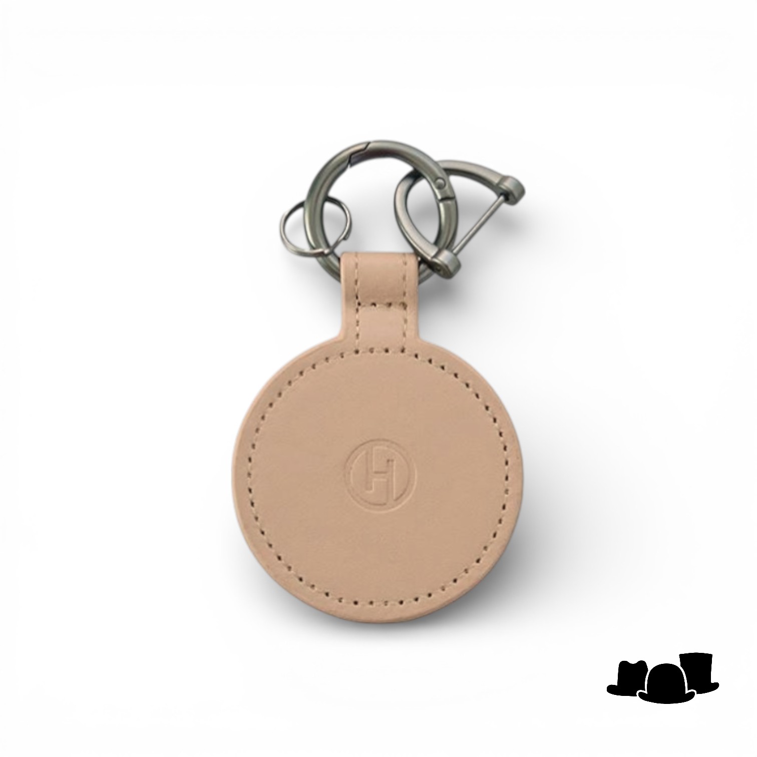 house of ord magnetisch hoeden clip leder beige