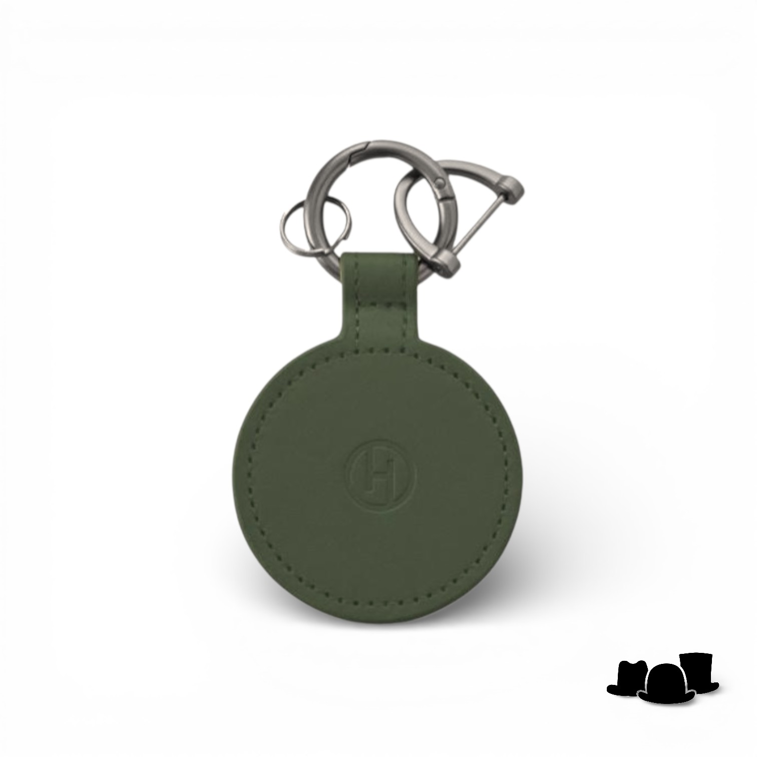 house of ord magnetisch hoeden clip leder groen