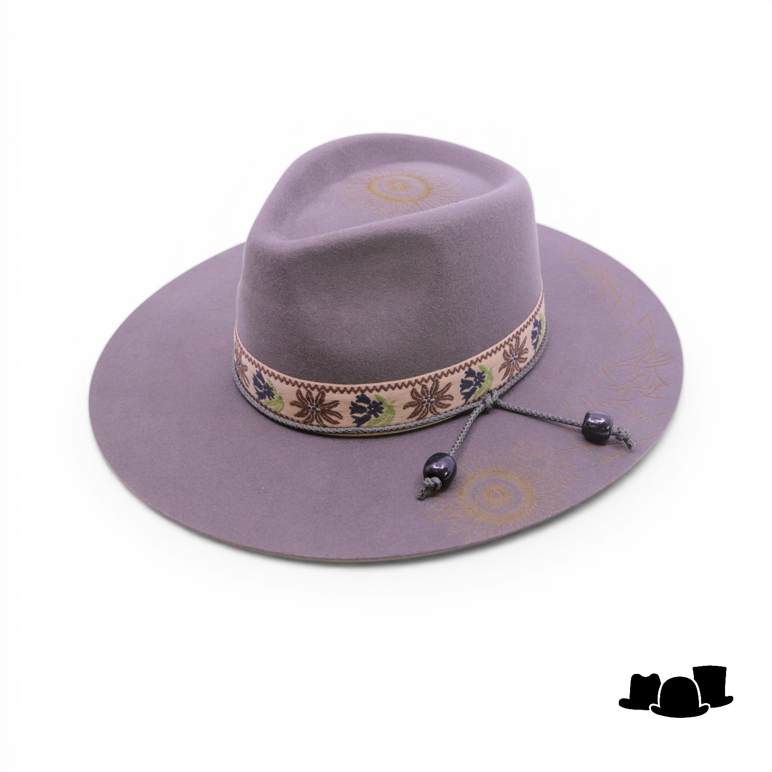 fiebig fedora wildflower wolvilt stone grey