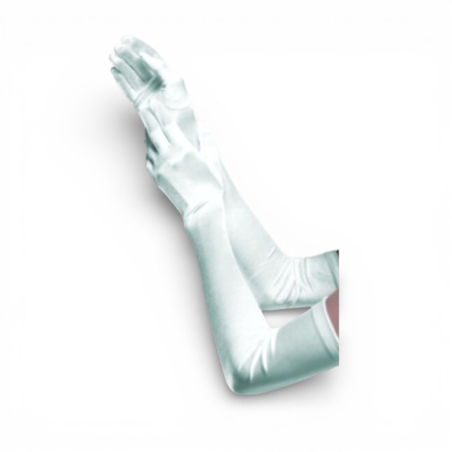 gala handschoenen cubanita satijn licht mint