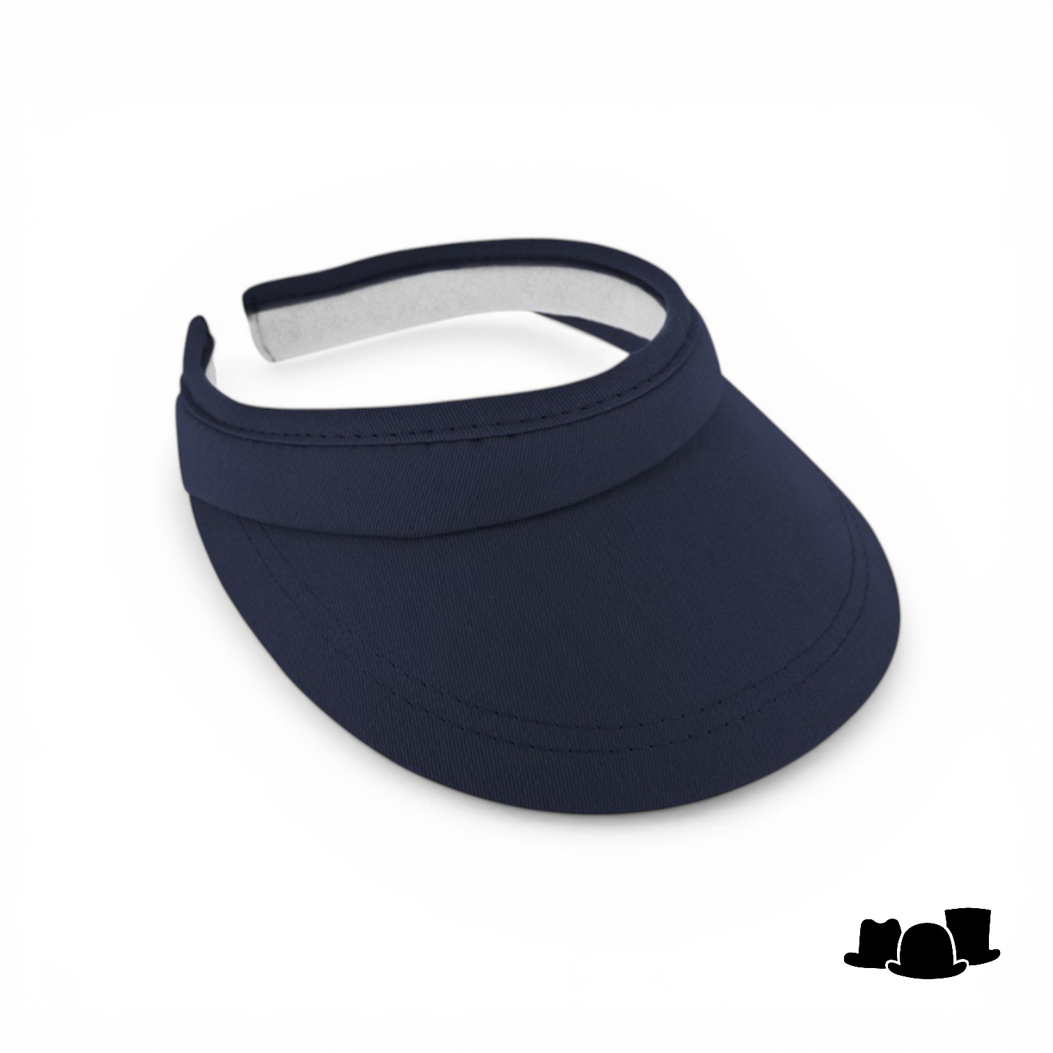 fiebig zonneklep beugel katoen navy blauw