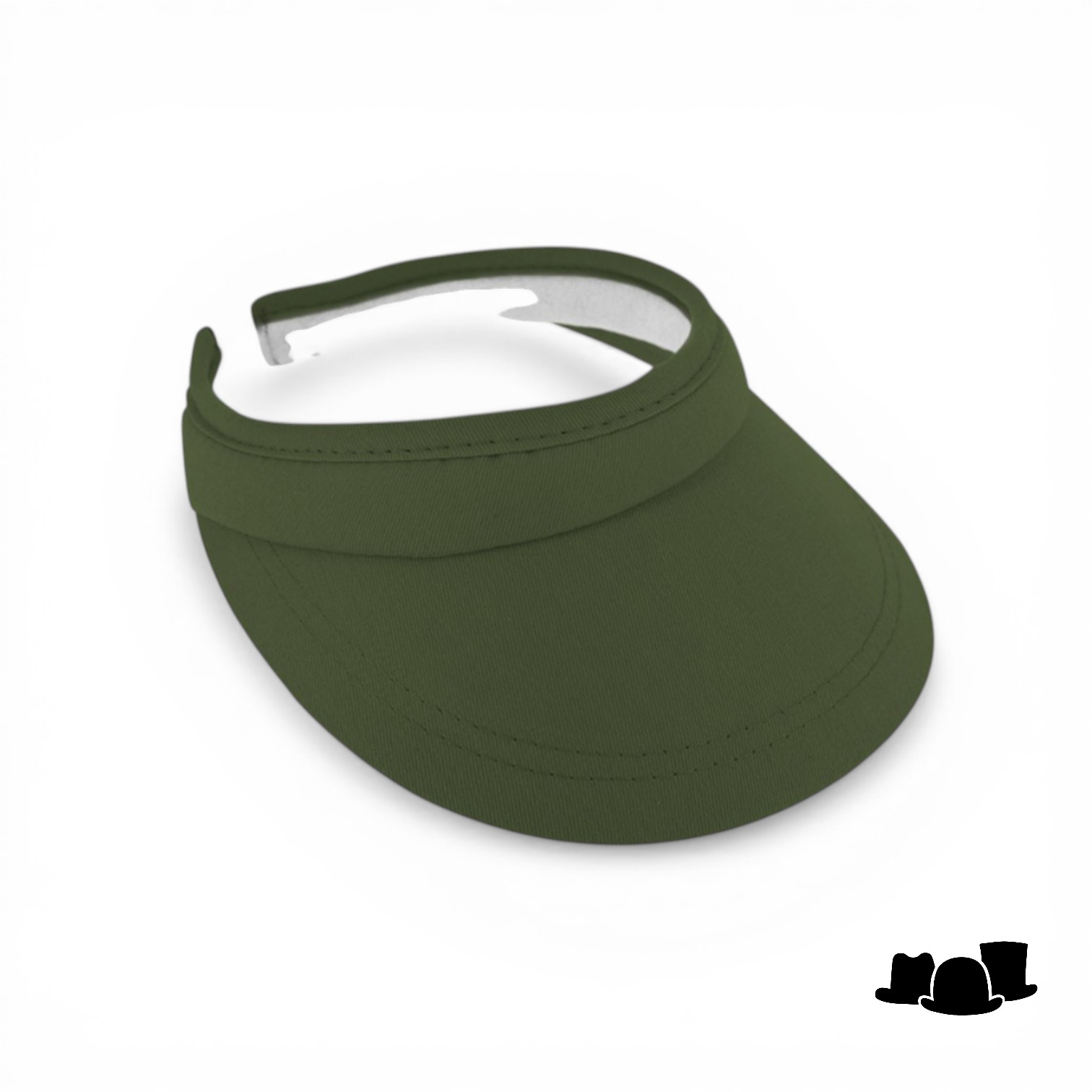 fiebig zonneklep beugel katoen olijf groen