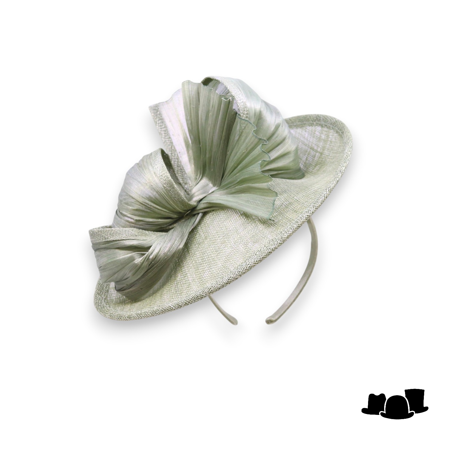 maddox small occasion disc oval knot sinamay salie