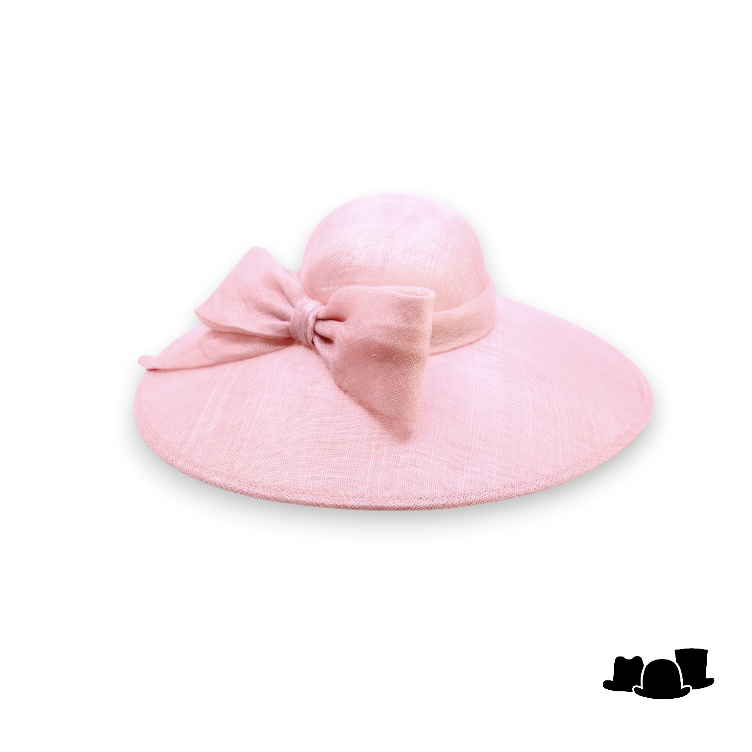 maddox occasion hat 167 ronde bol asymmetric sinamay bow oyster