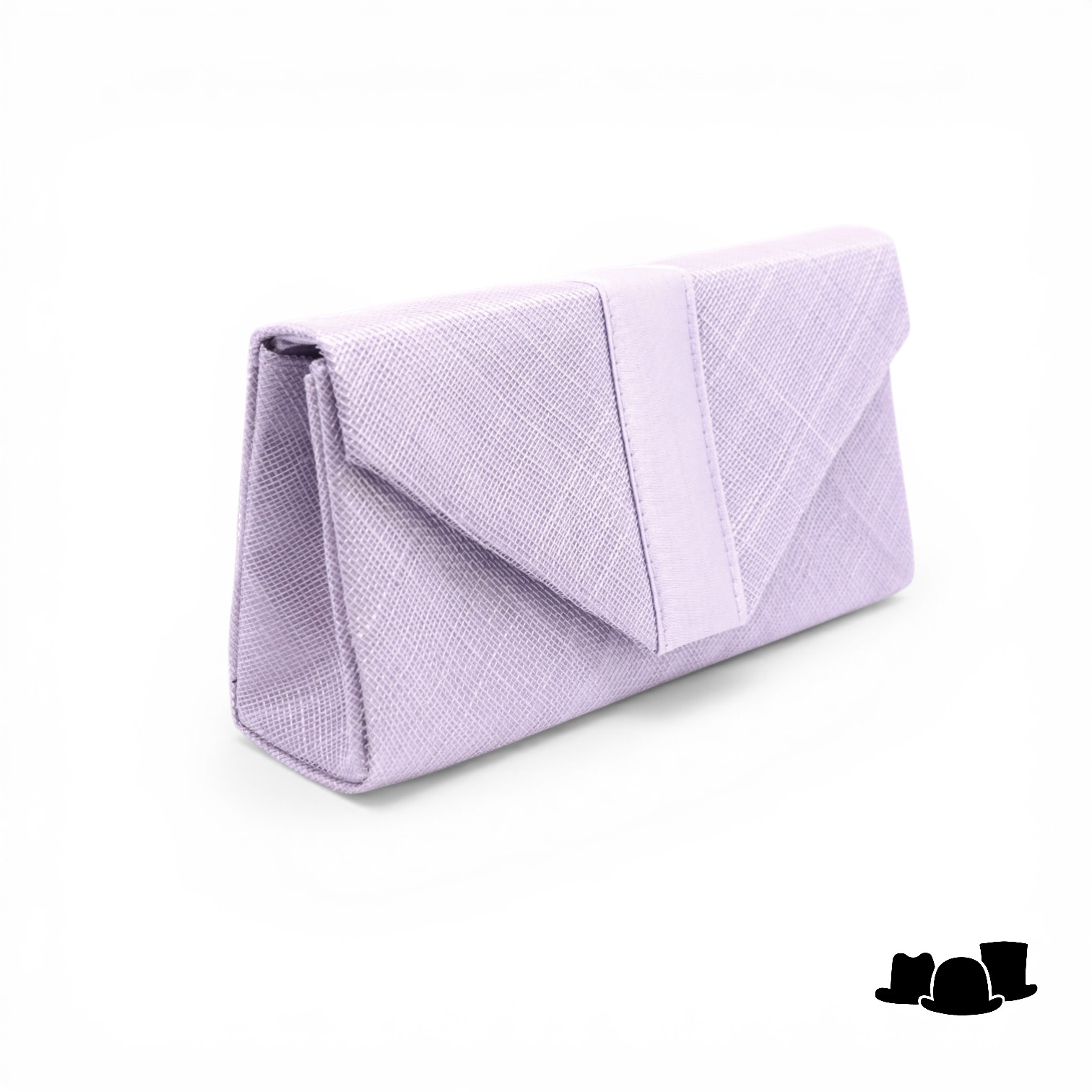 maddox korte handtas sinamay en satijn lavendel