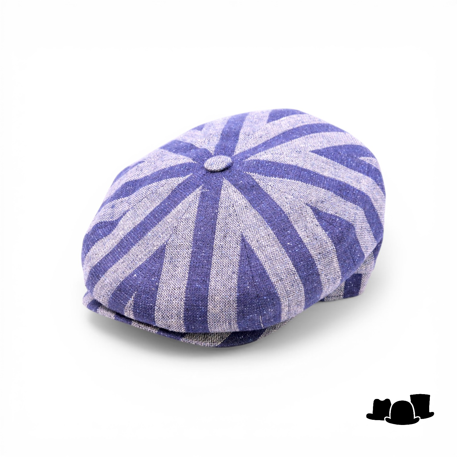 borsalino ballonpet cesare wol zijde linnen mix blue