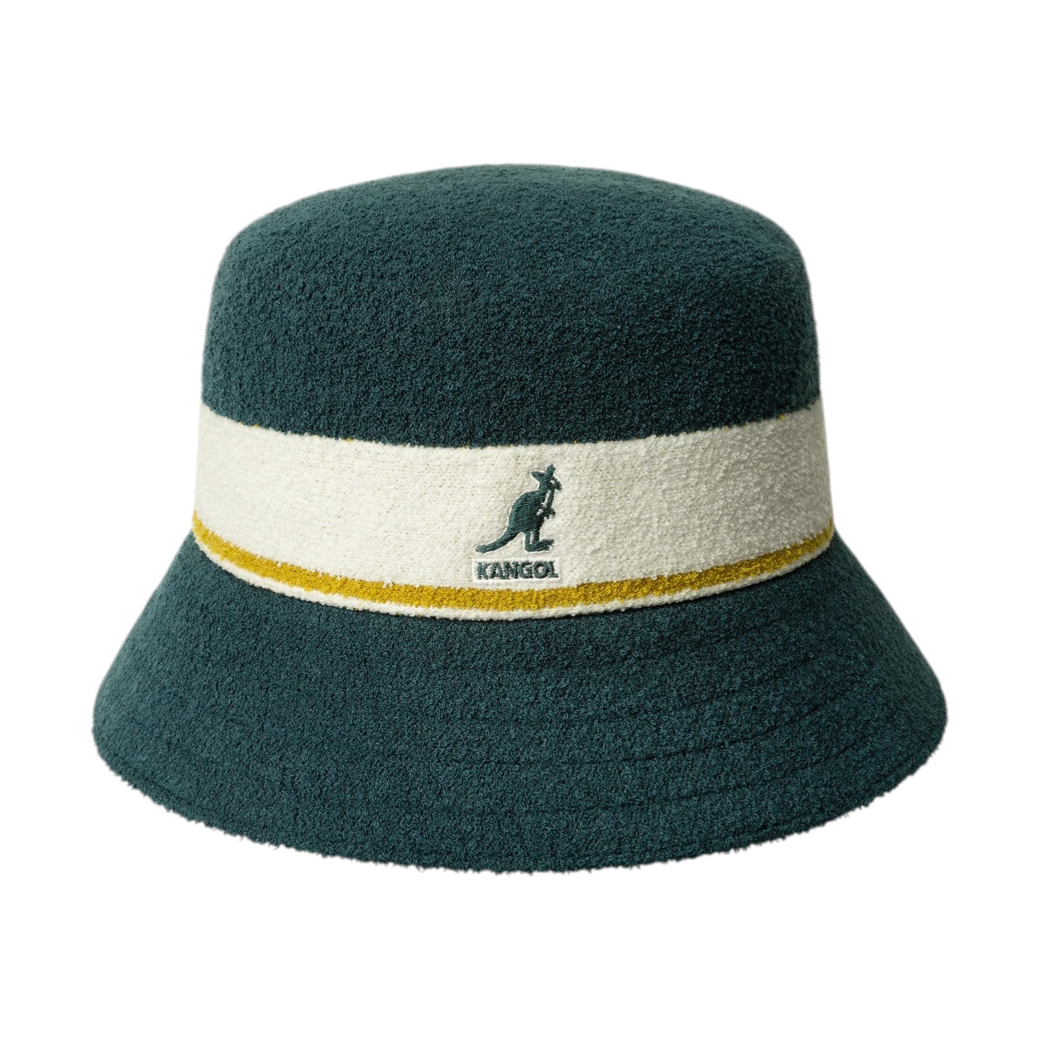 kangol bucket hat bermuda stripe celestial teal