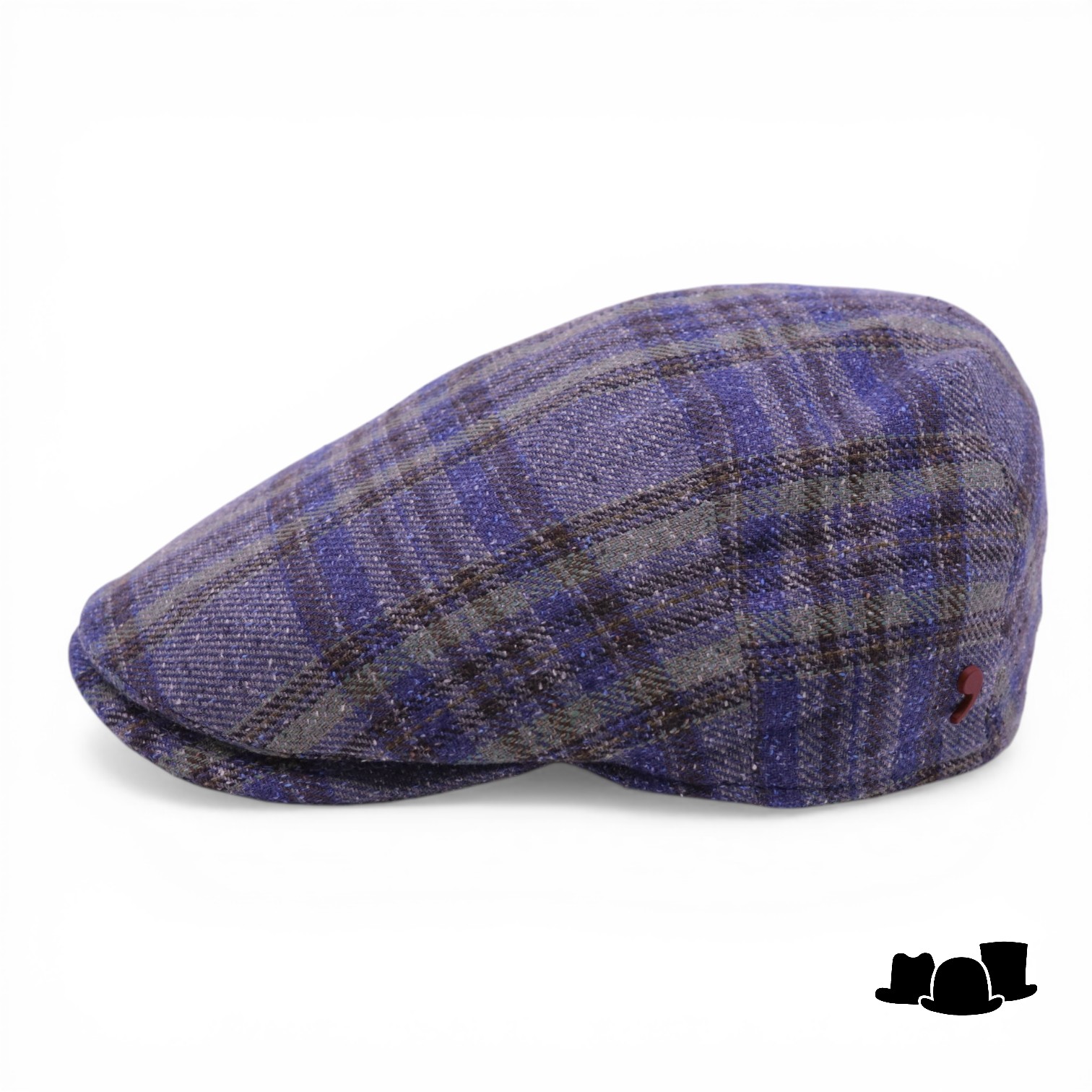 alfonso deste ivy pet ionio zijdemix tartan blauw